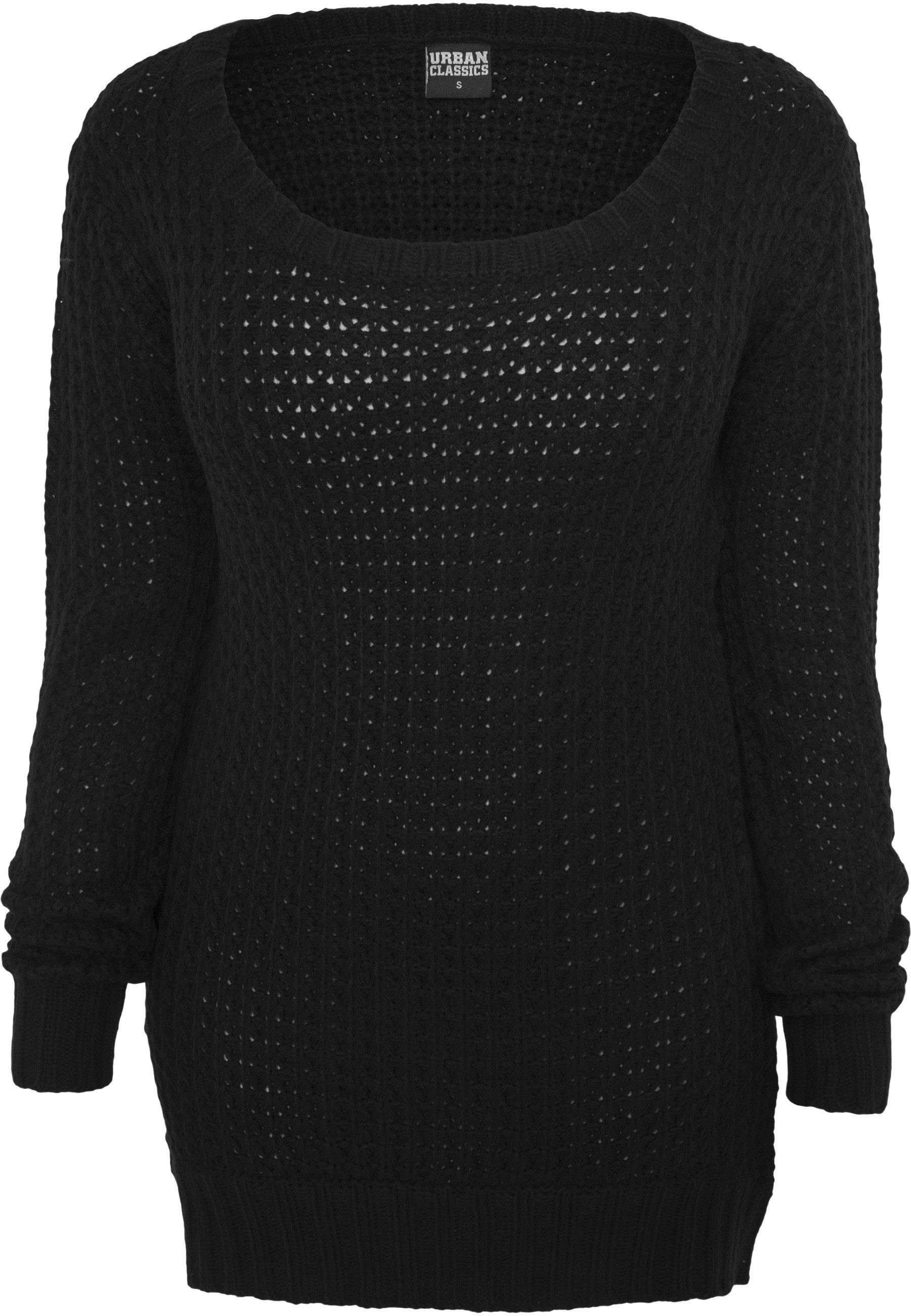 URBAN CLASSICS Sweatshirt Urban Classics Damen Ladies Long Wideneck Sweater (1-tlg)