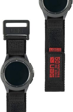 UAG Smartwatch-Armband Active Strap, [Ersatzarmband für Samsung Galaxy Watch 42mm, Galaxy Watch Active 1 & 2 40mm, Gear Sport 42mm, Galaxy Watch3 41mm Armband, Edelstahl Verschluss] - schwarz