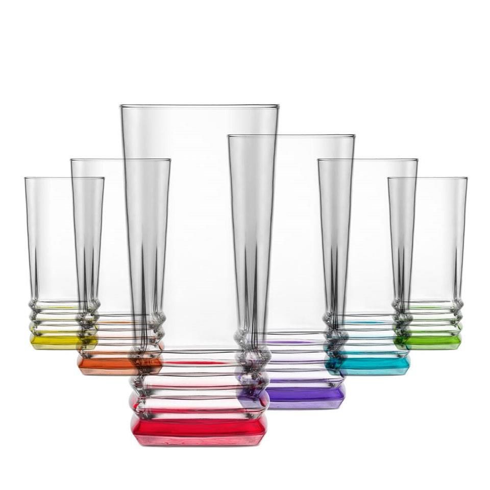 Glas 6 teiliges Design Wassergläser-Set Elegan Saftgläser