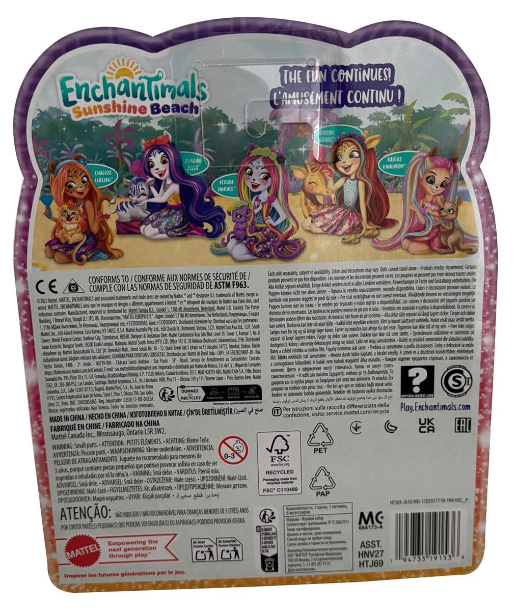 Mattel GmbH Stehpuppe Enchantimals Sunshine Beach Persida Panther mit lange günstig online kaufen