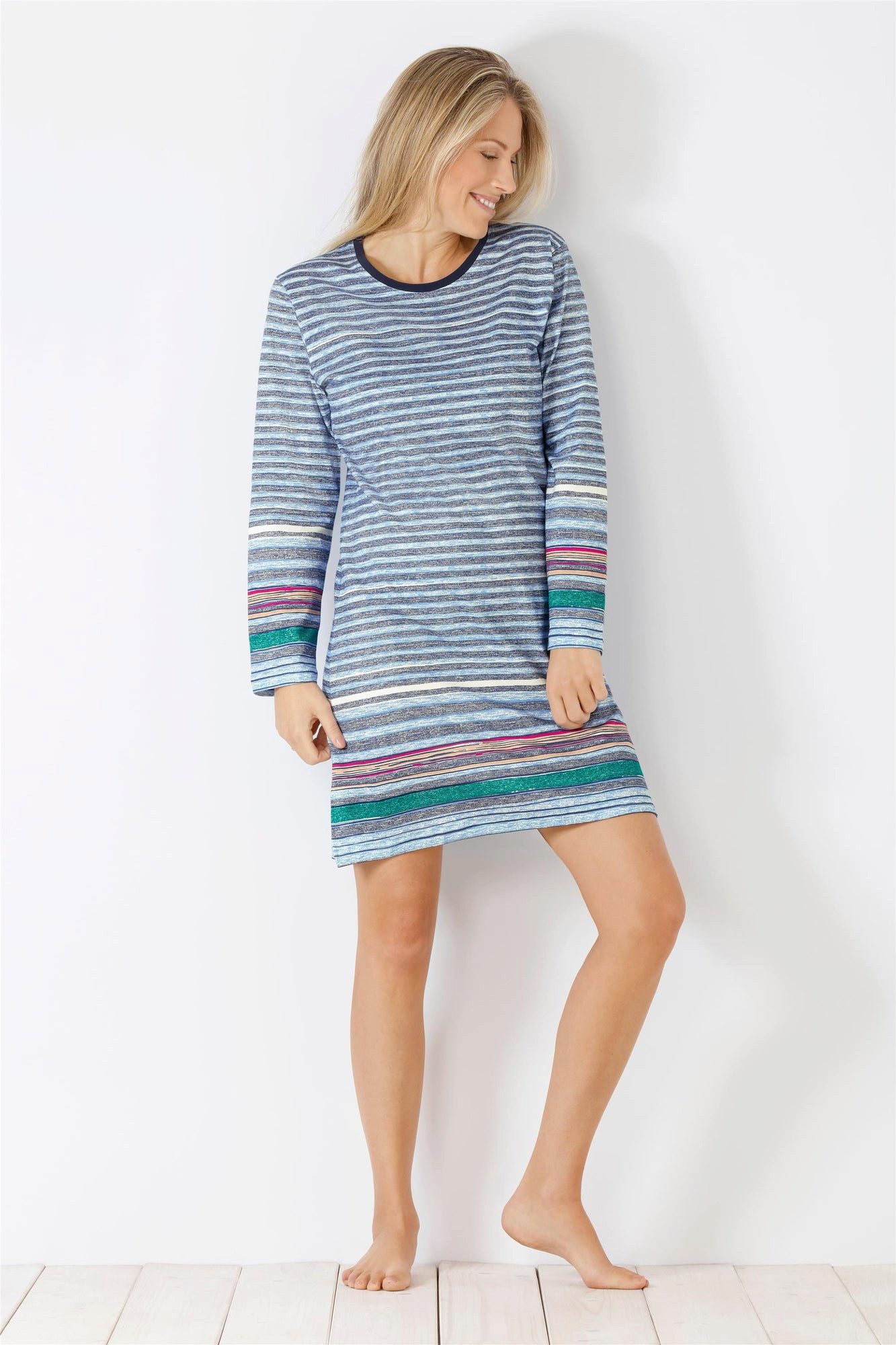 Hajo Sleepshirt Damen Sleepshirt Premium Cotton Single Jersey