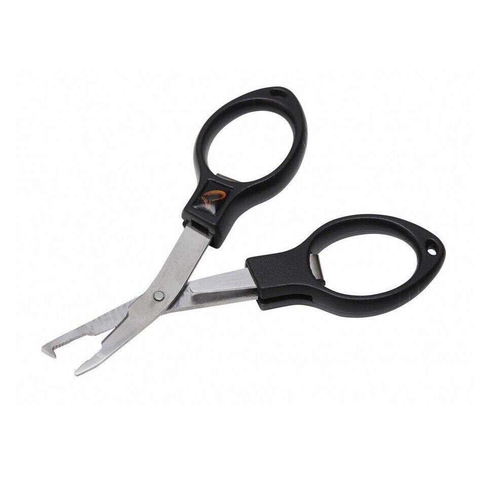 Savage Gear Sprengring Magic Folding Scissor Faltbare Sprengring Zange und Geflecht Schere