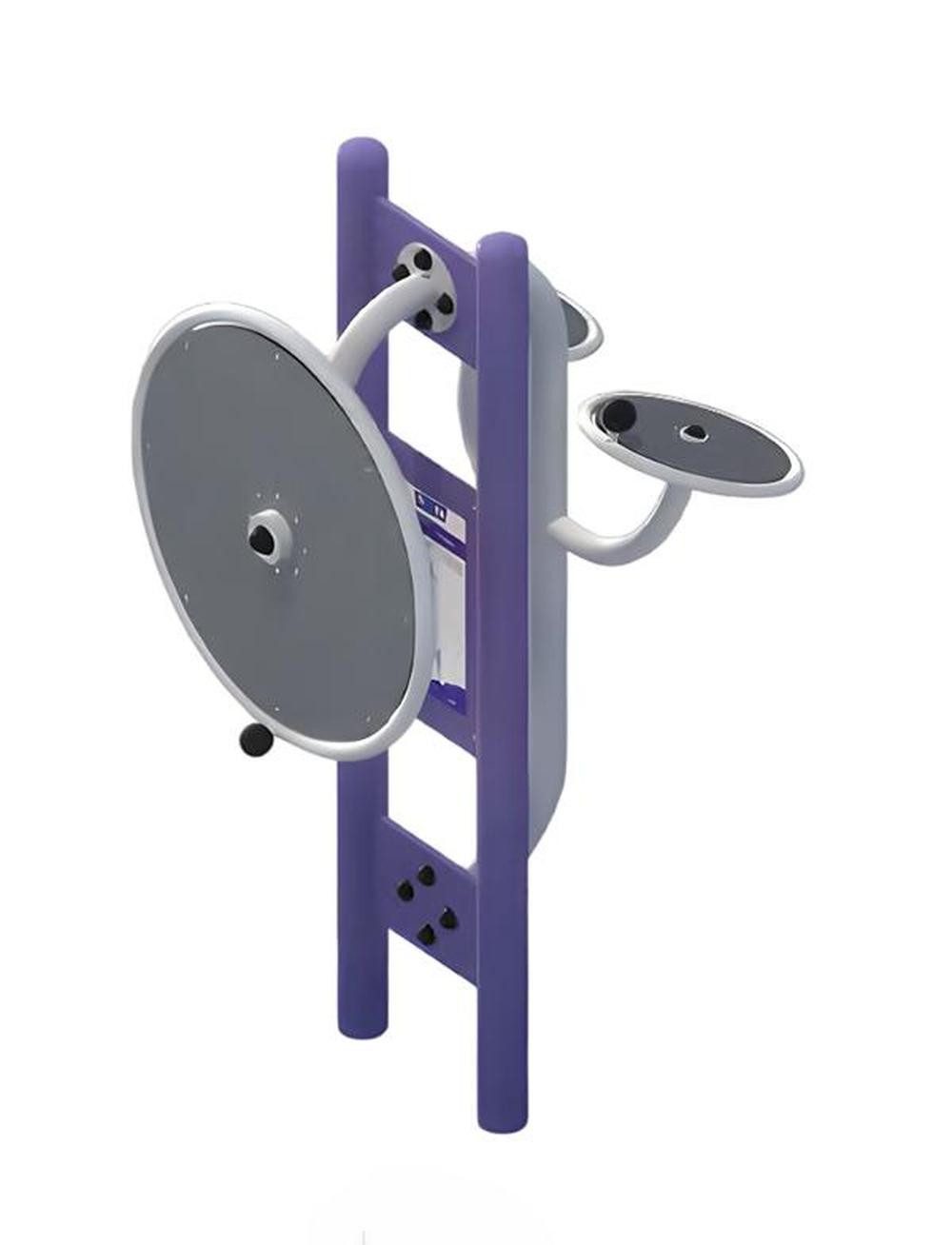 Multitrainer Kraftstation mit Hangelleiter und Bauchtrainer für Outdoor-Training