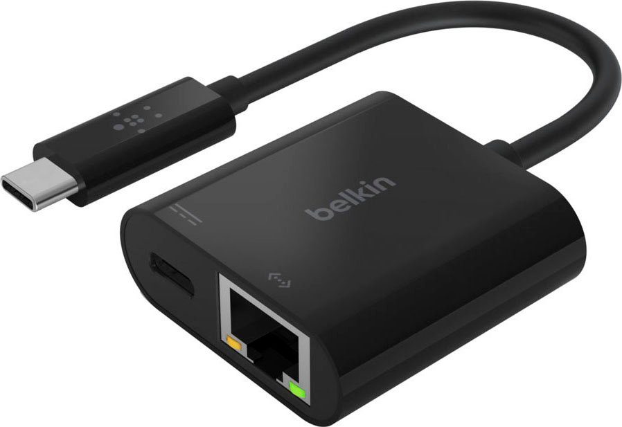 Image of Belkin »USB-C auf Gigabit-Ethernet-Adapter mit 60 W PD« Adapter USB Typ C zu USB Typ C