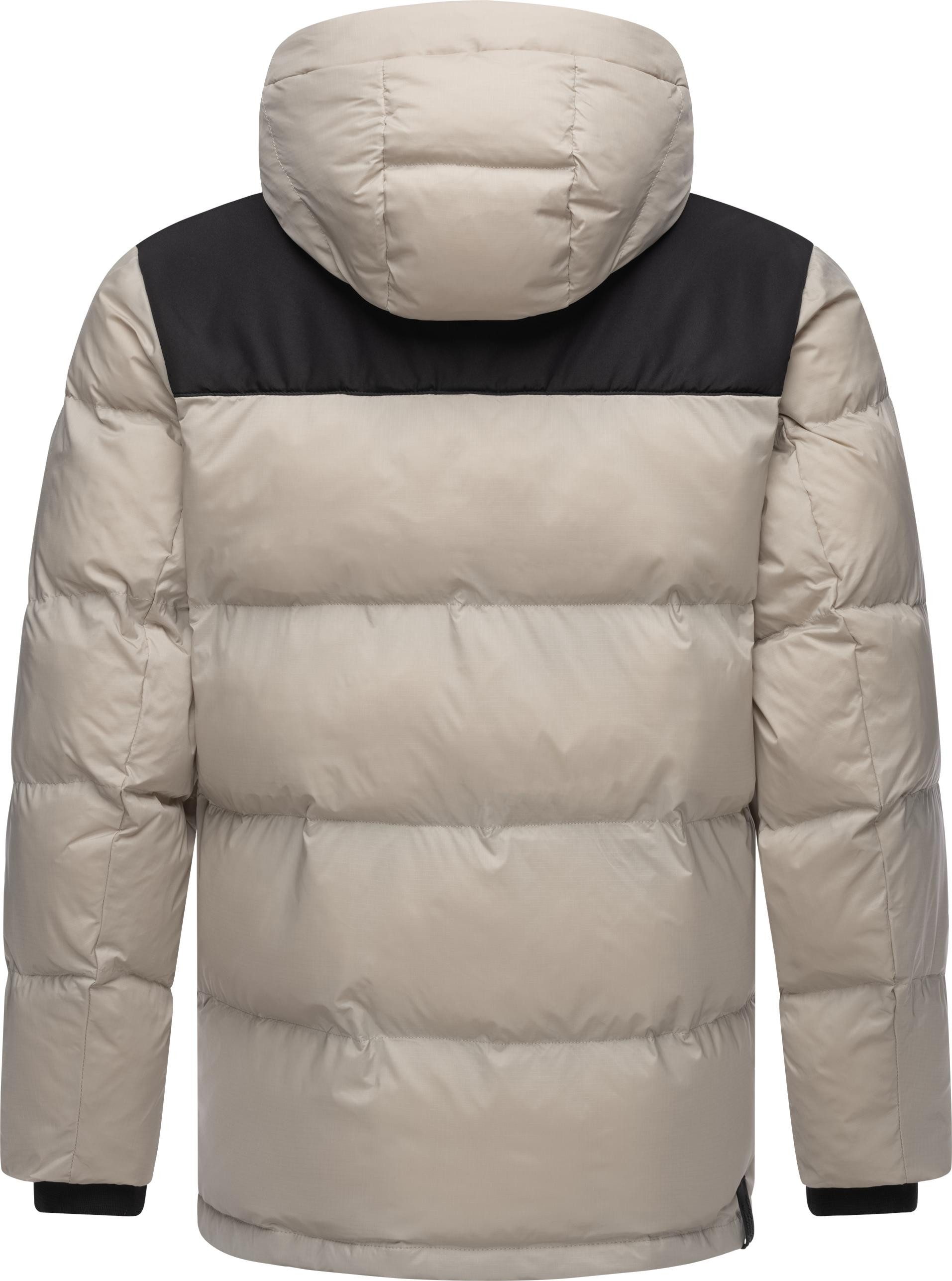 Ragwear Steppjacke Mikkesh Sportliche Herren Winterjacke mit Kapuze