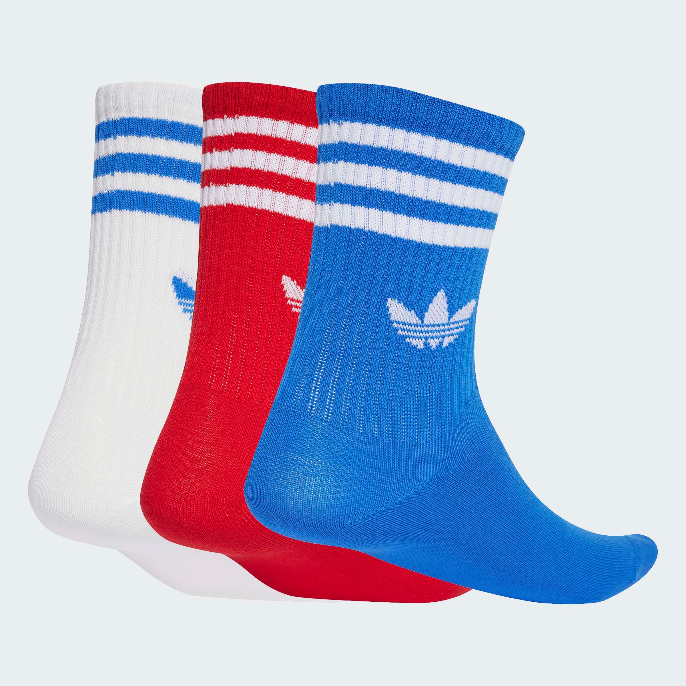 adidas Originals Sportsocken 3-STREIFEN CREW 3ER-PACK (3-Paar) knöchellange Passform, mit 3-Streifen