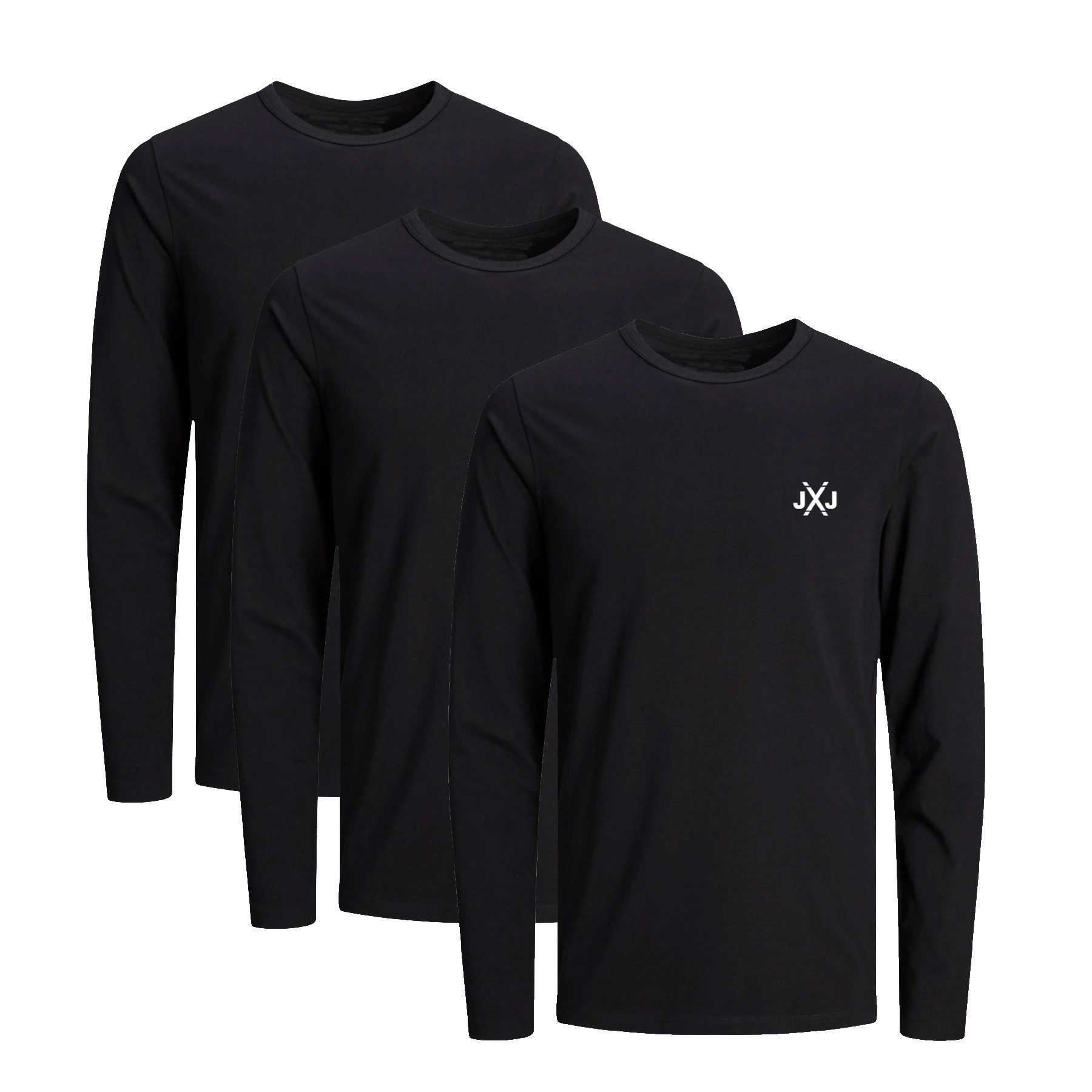 Jack & Jones Langarmshirt JCORISE INFINITY TEE LS CREW NECK 3-Pack Herren L günstig online kaufen