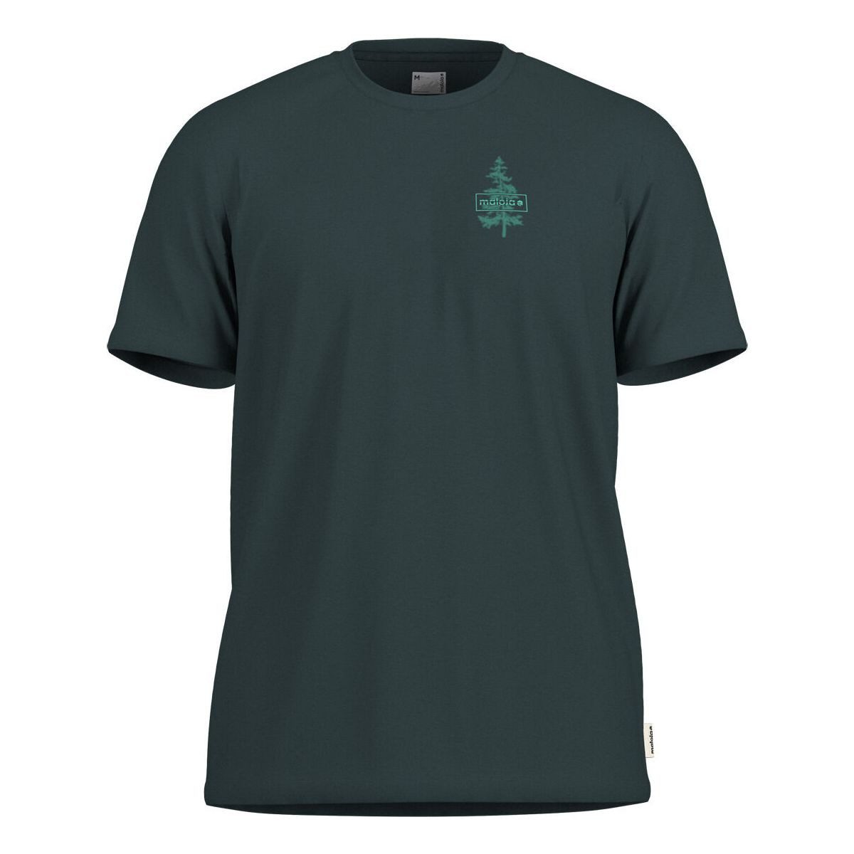 Maloja Kurzarmshirt GiaconiM. Bio-Baumwoll-T-Shirt mit künstlerischem Baum-Print im Riso-Effekt