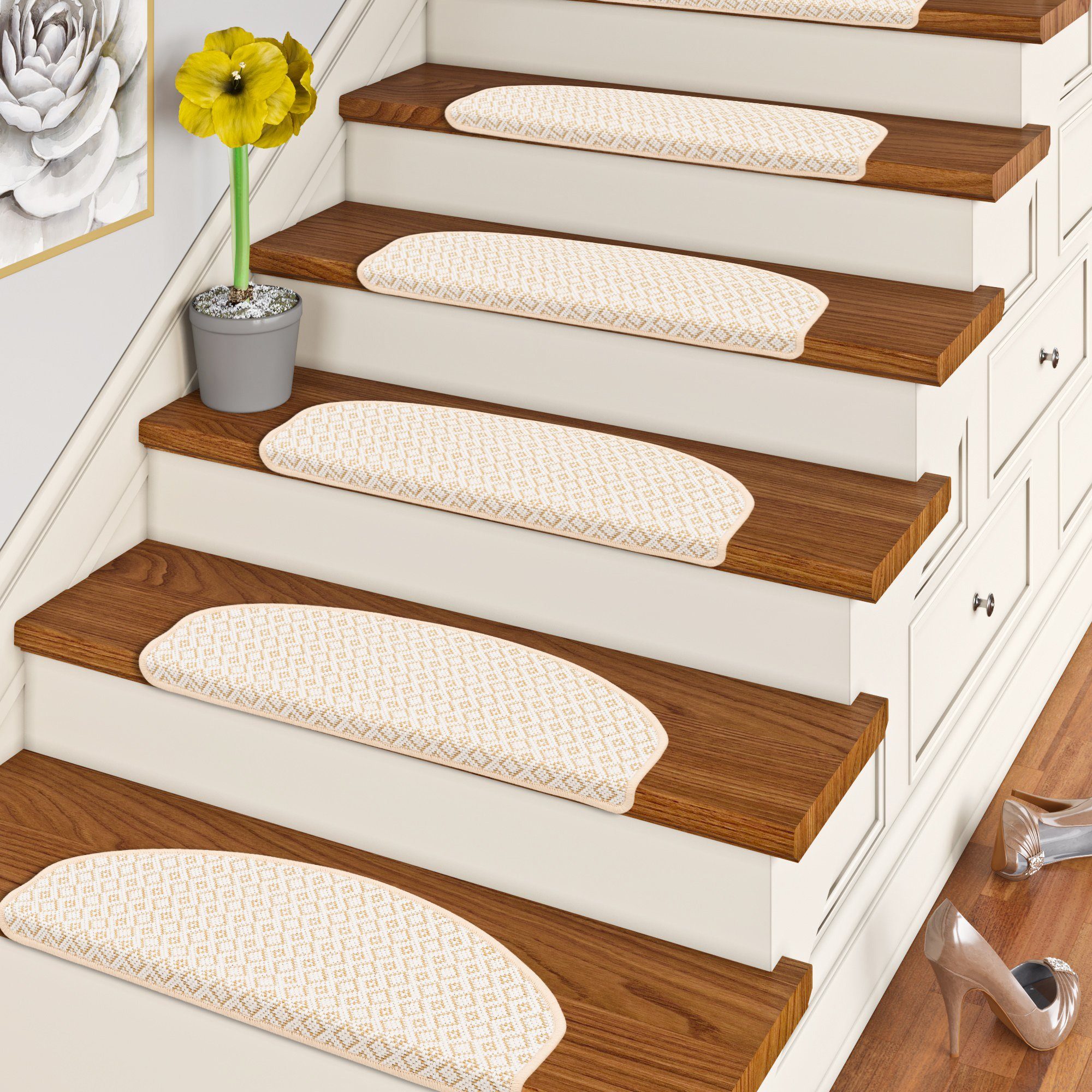 Pergamon Stufenmatte Stufenmatte Oslo 15er-Set, Halbrund, günstig online kaufen