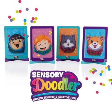 Slimy® Knete Sensory Mini Doodler 4-Pack (4-tlg), 4 x kreatives Fidget Zeichenbrett mit Spielperlen zum Verschieben
