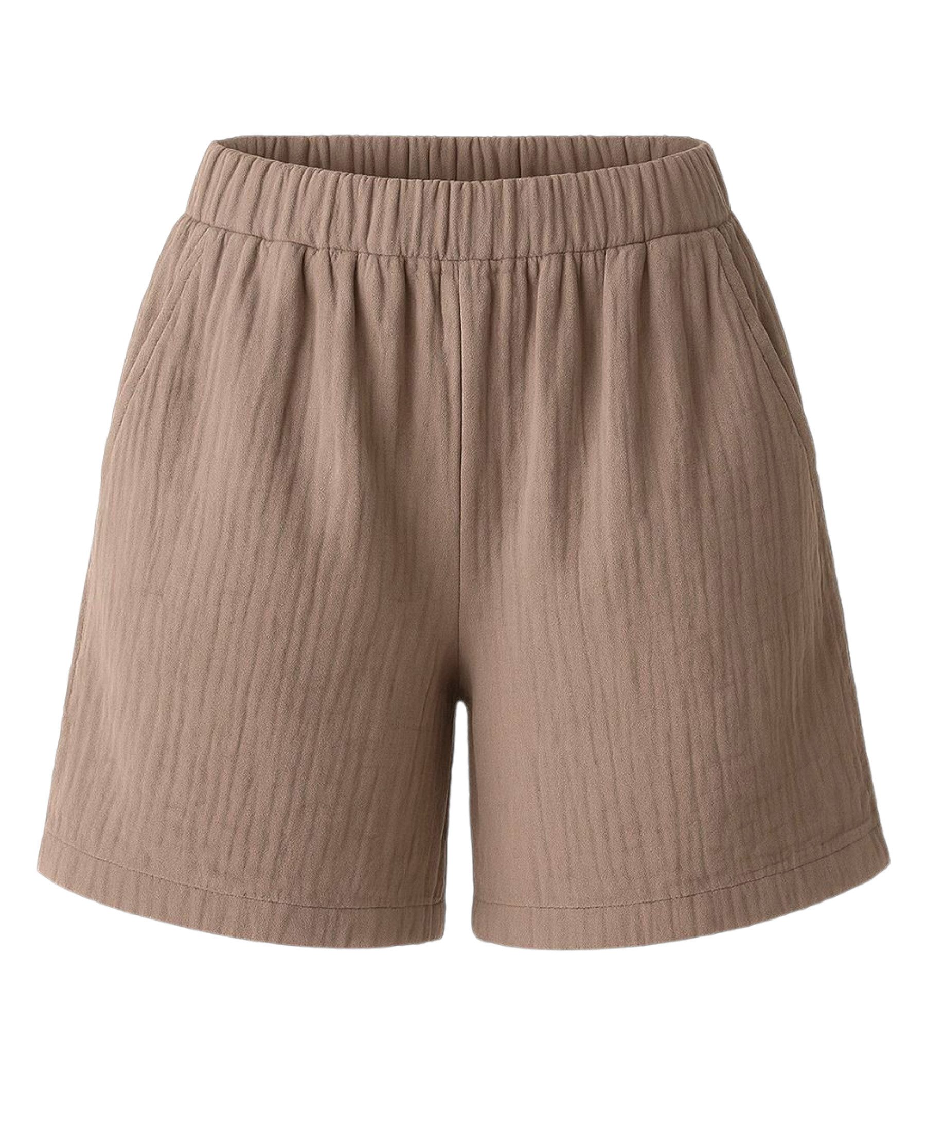 WENOR Shorts Musselin Sommer-Hose, 100 % Baumwolle, günstig online kaufen