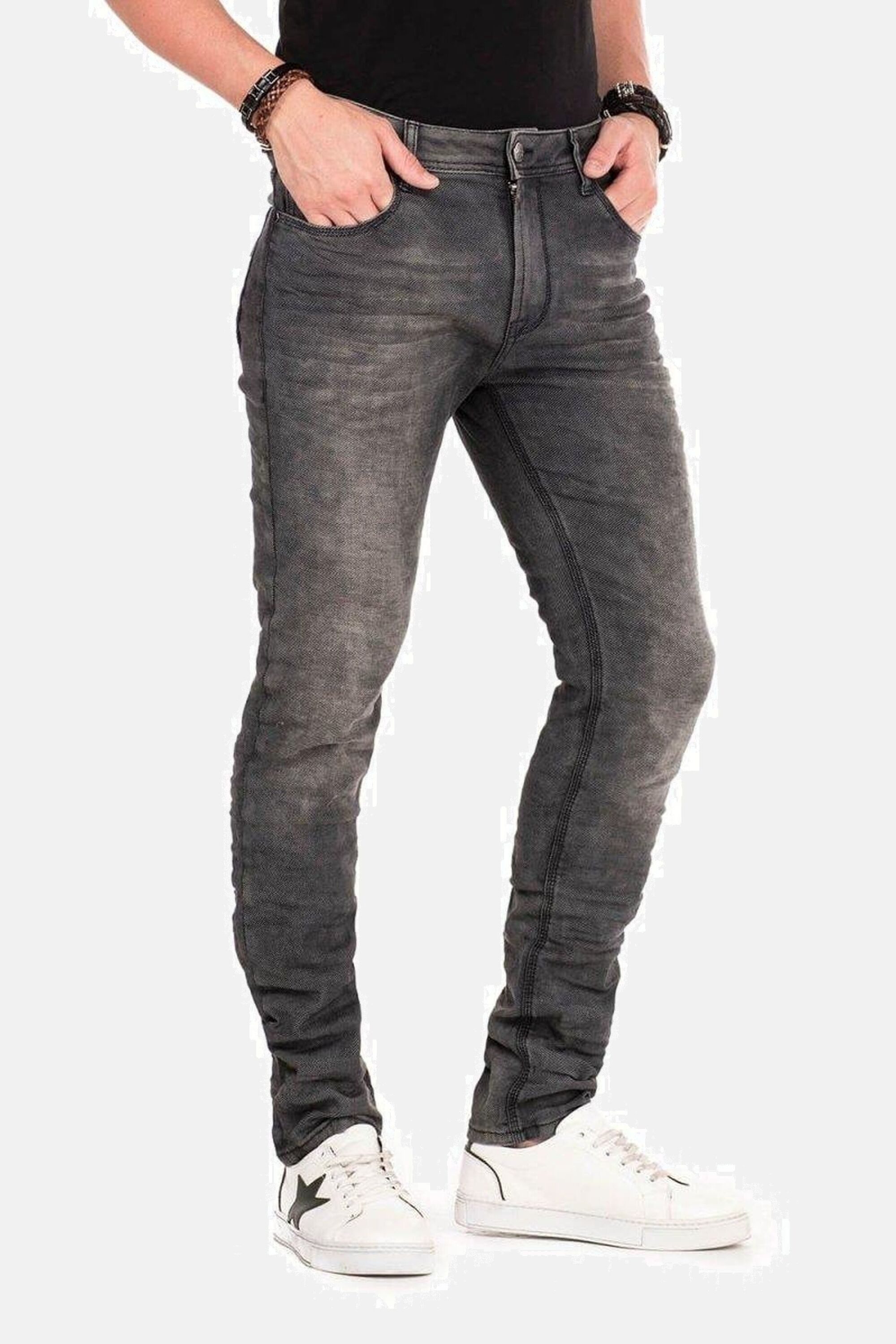 Cipo & Baxx Röhrenjeans Jeans mit Elasthanzusatz, CD374