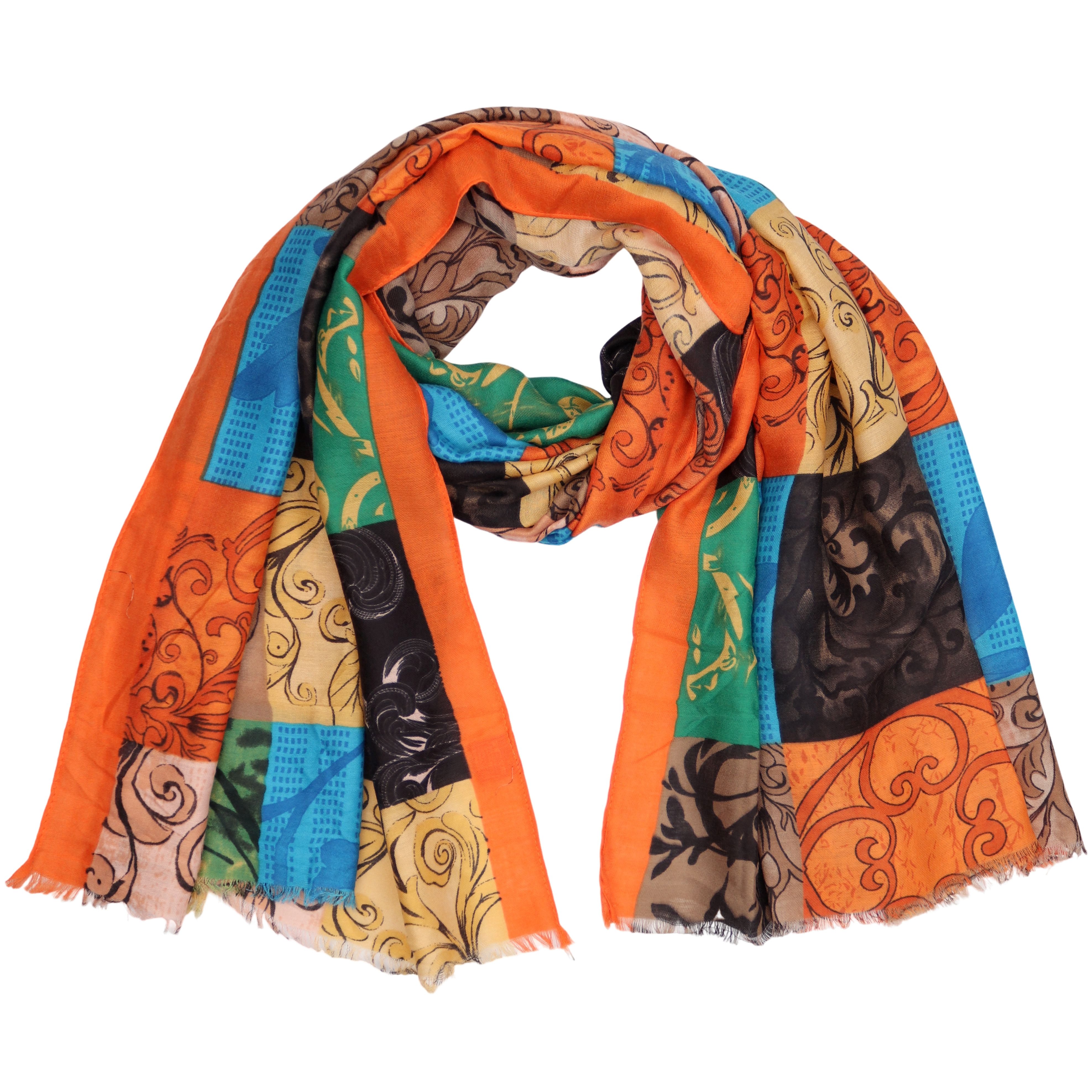 MIRROSI Modeschal Weich XXL ca.90x180cm Schal Bunt Bohemian Muster, (Neue K günstig online kaufen