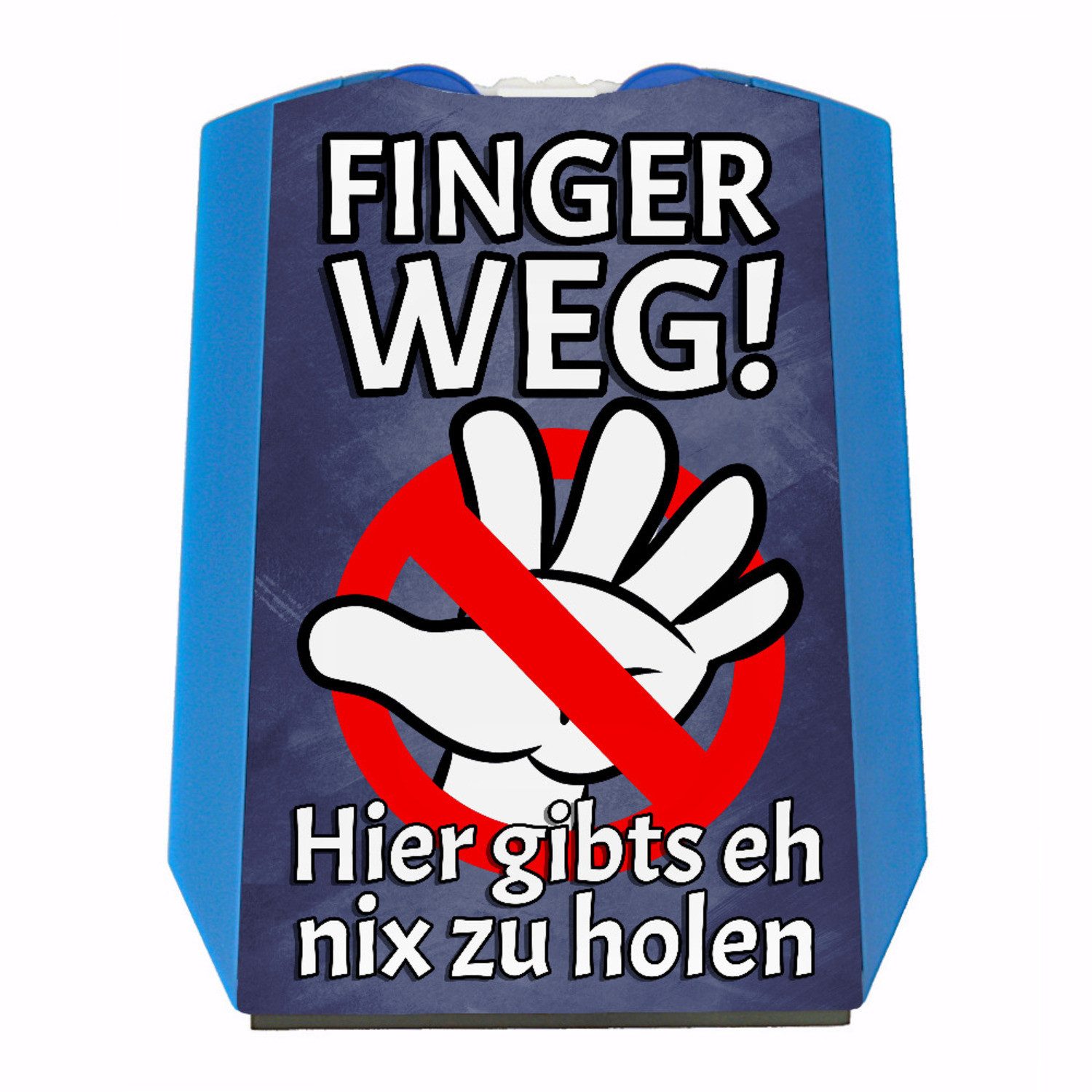 speecheese Parkscheibe Finger Weg Parkscheibe mit lustigem Spruch und 2