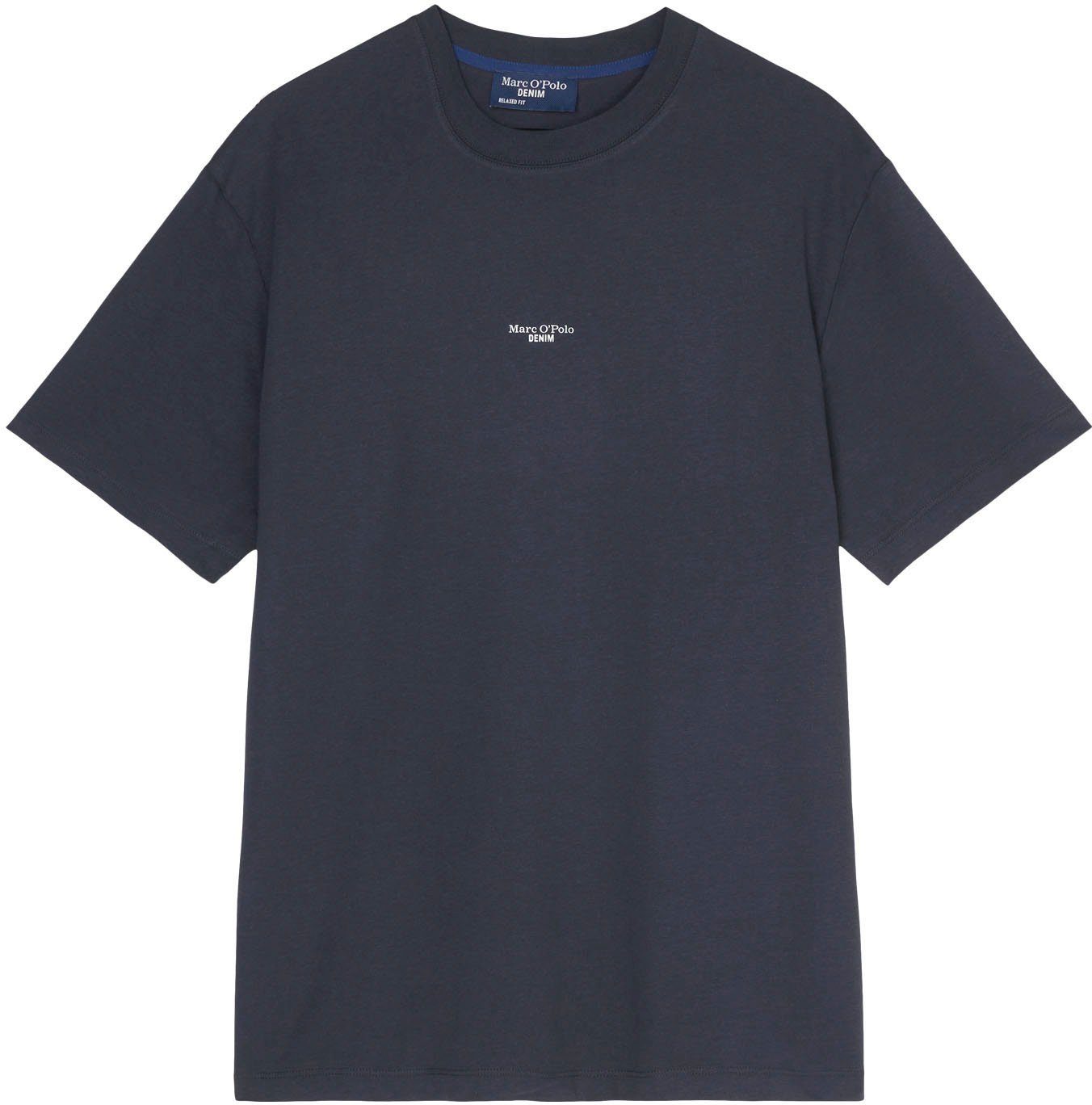 Marc O'Polo DENIM T-Shirt mit Labeling vorne mittig günstig online kaufen
