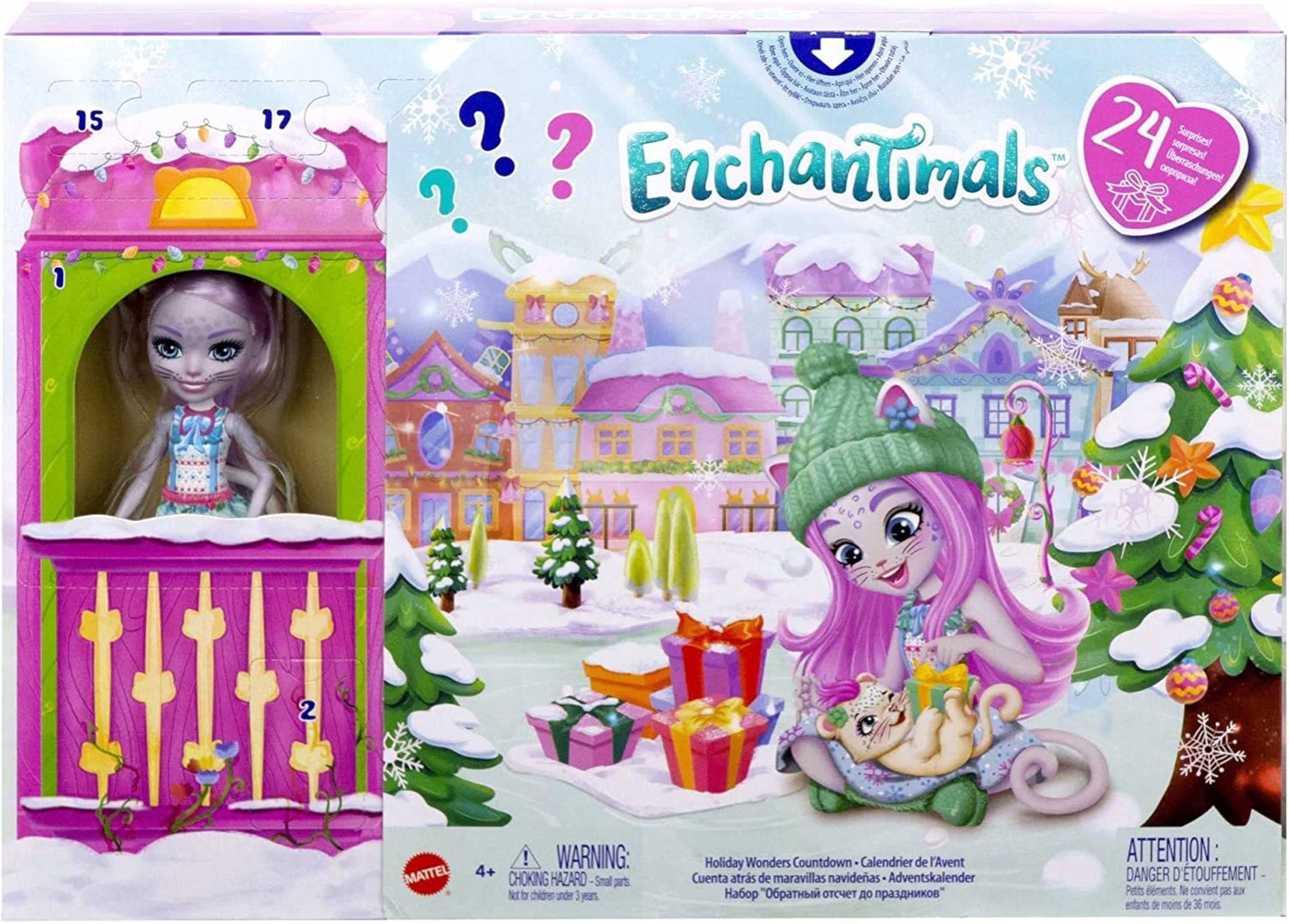 Festivalartikel Adventskalender Enchantimals Adventskalender 2024 – 24 Überraschungen & Puppe (1-tlg)