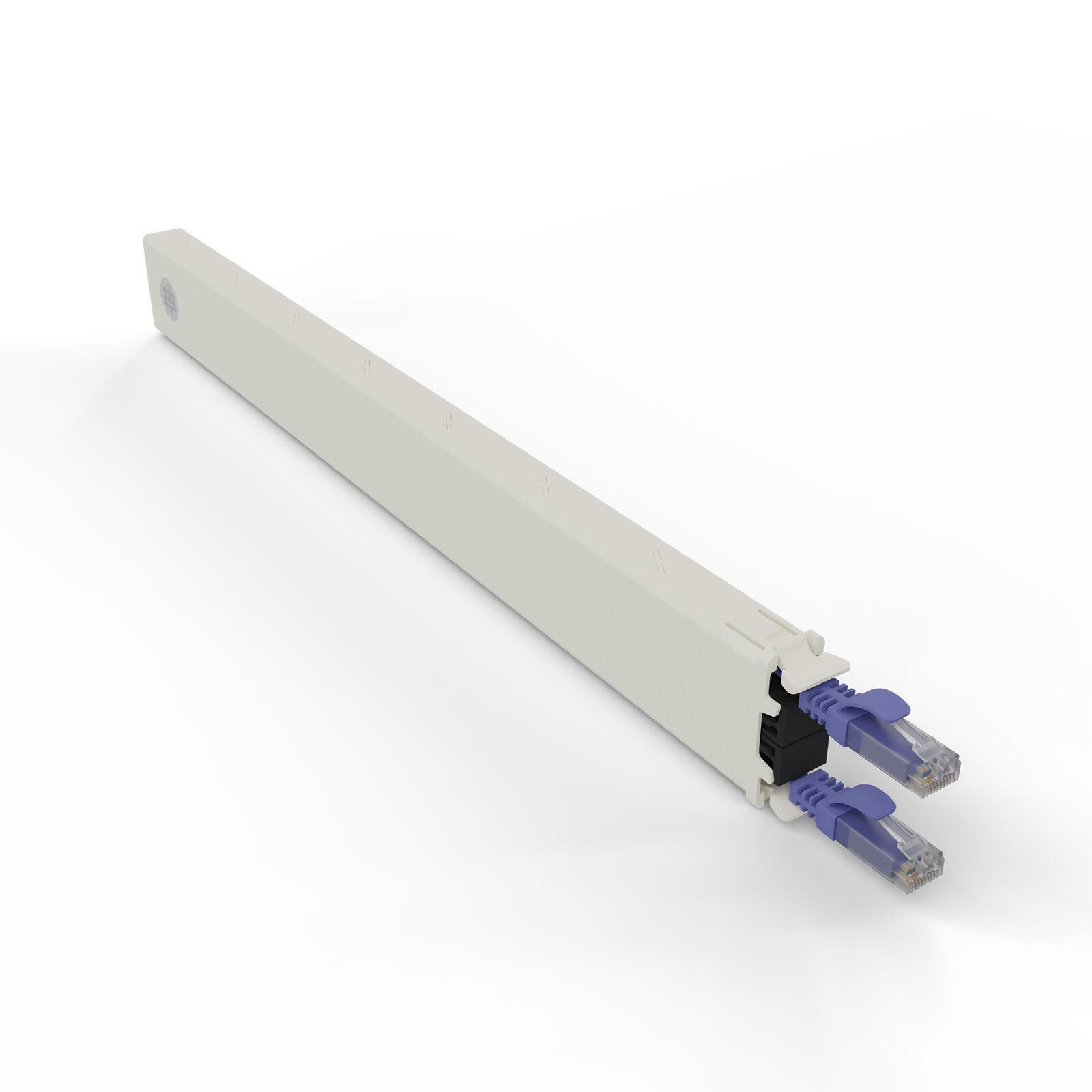 PATCHBOX Netzwerkschrank patchbox.one / Cassette / 8RU / UTP / Violet