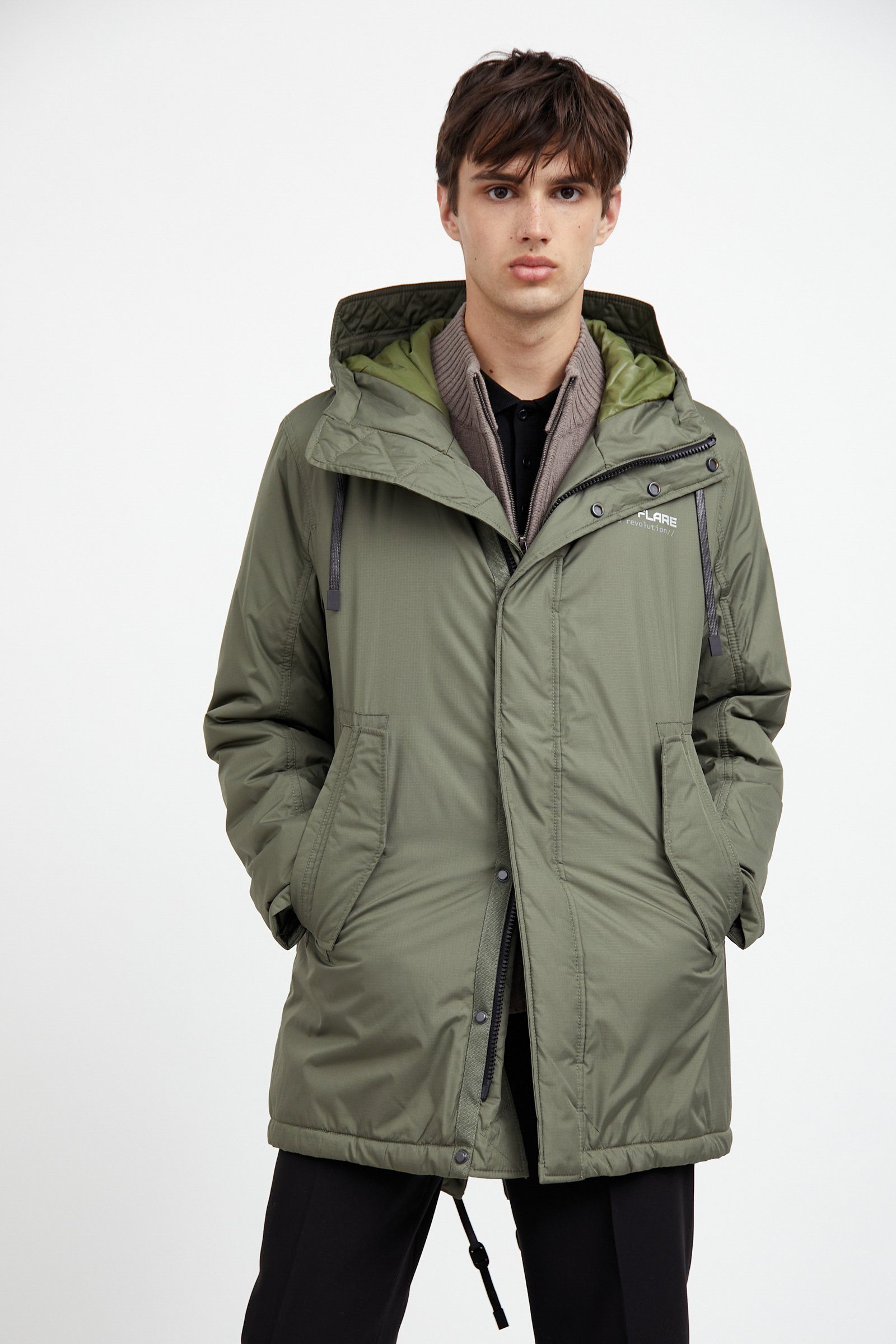 Finn Flare Kurzmantel Classic mit warmer Kapuze