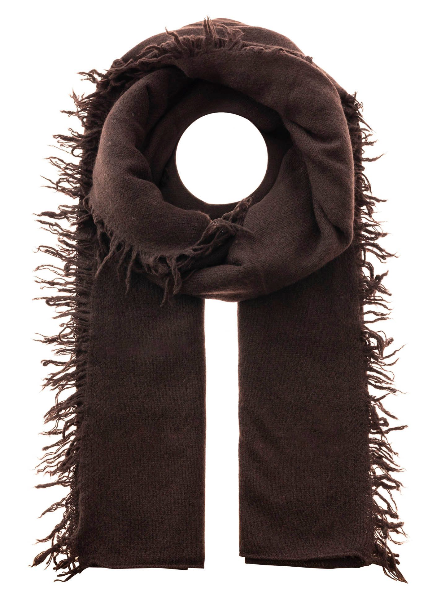 Zwillingsherz Kaschmirschal XXL Fransenschal aus 100% Cashmere