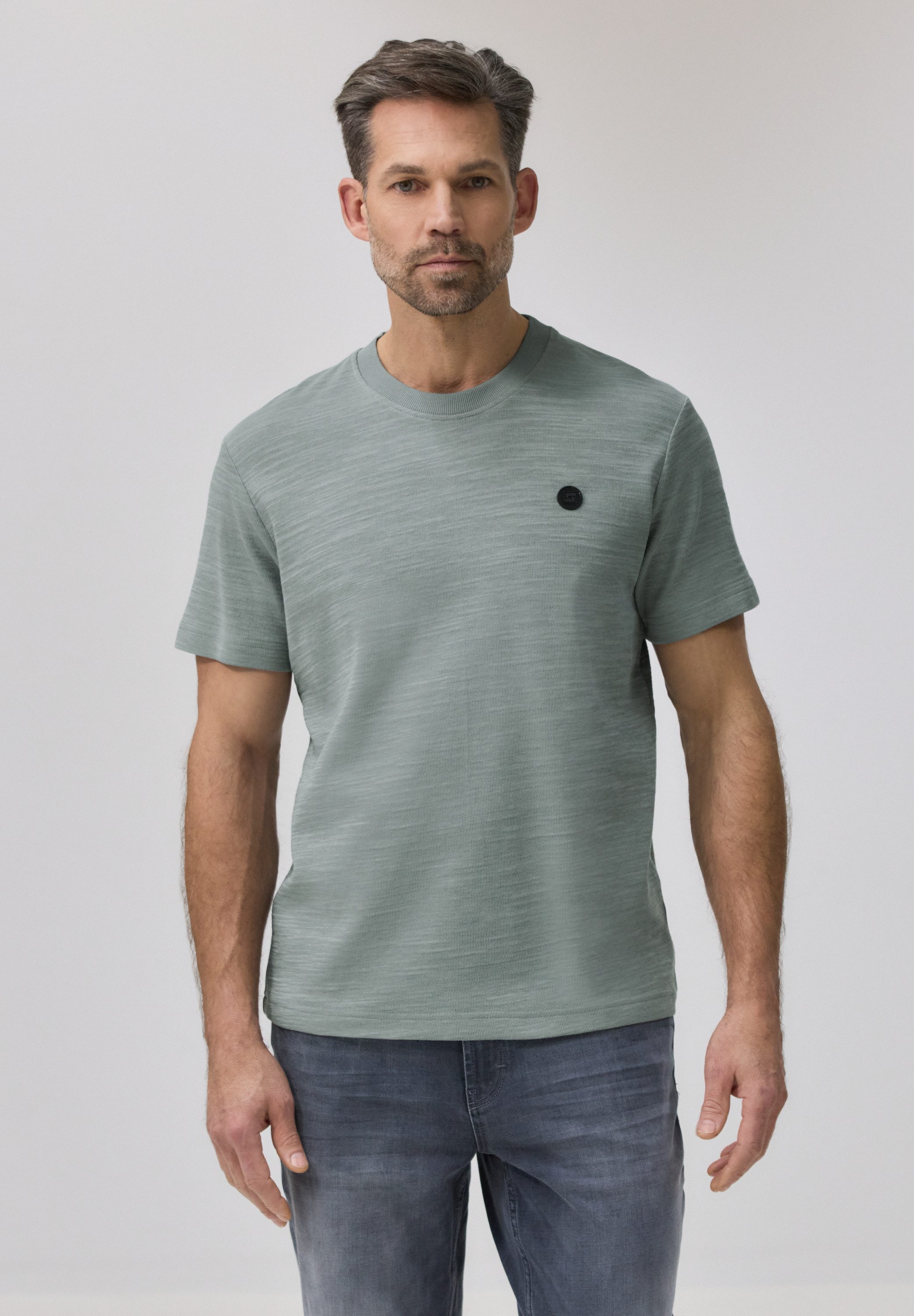 STREET ONE MEN T-Shirt mit Rundhalsausschnitt günstig online kaufen