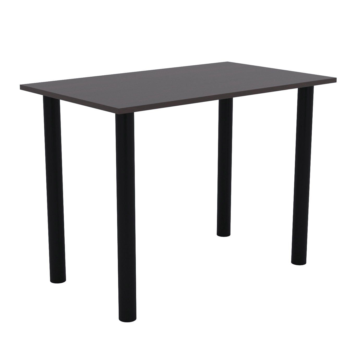 2mm Esszimmertisch PVC mit Bürotisch AKKE Küchentisch schwarzen Wenge Esstisch, Beinen