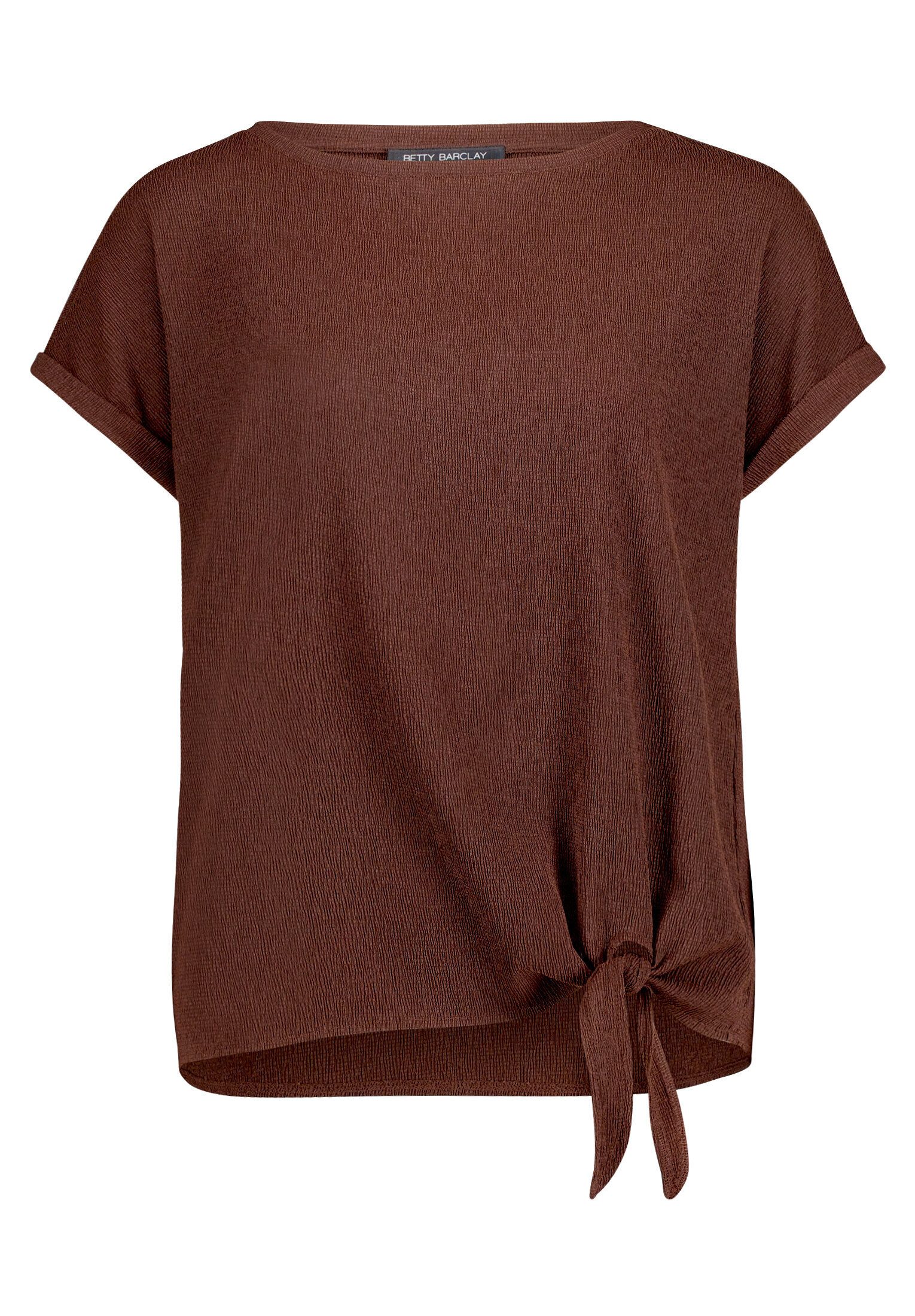 Betty Barclay Kurzarmshirt Damen mit Schleifenknoten (1-tlg)