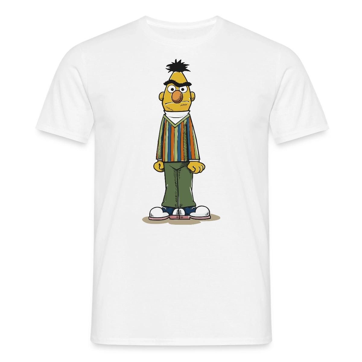 Spreadshirt T-Shirt Sesamstraße Bert wütend Männer T-Shirt (1-tlg)