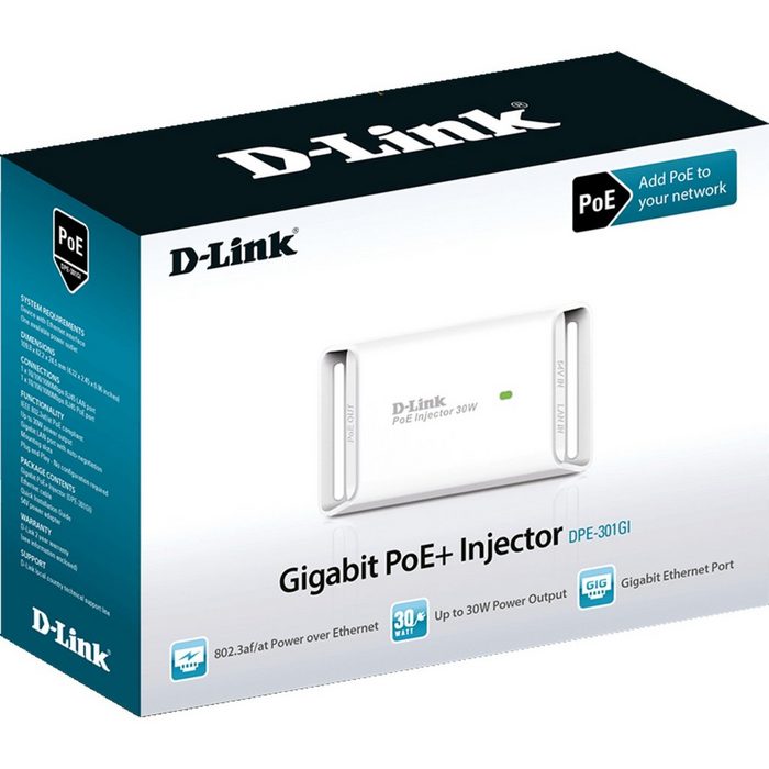 D-Link DPE-301GI PoE+-Injector Netzteil
