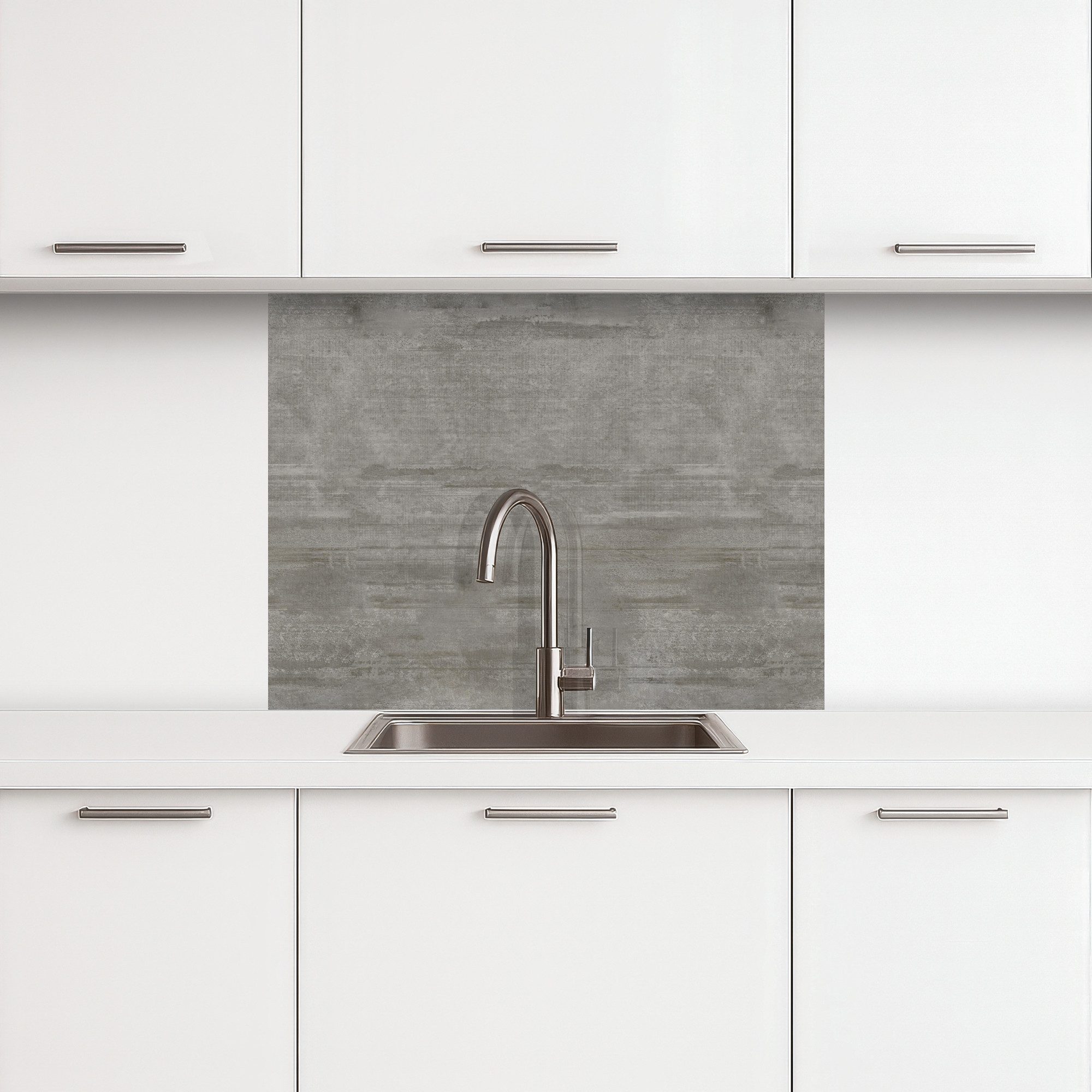 KitchenYeah Küchenrückwand selbstklebend Muster - Beton - Grau, (1-tlg), Sp günstig online kaufen