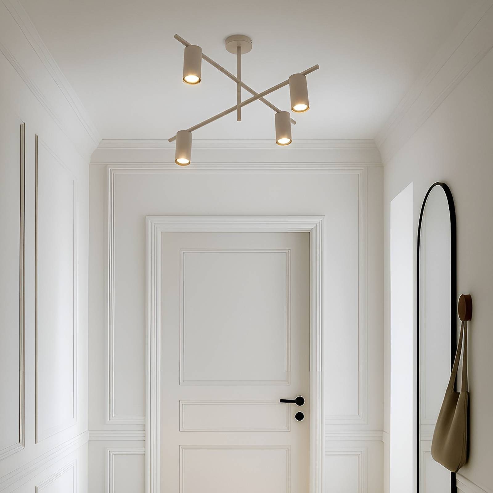 Lindby Deckenleuchten Marilou, Metall, Creme IP20, 1 x 10 W LED