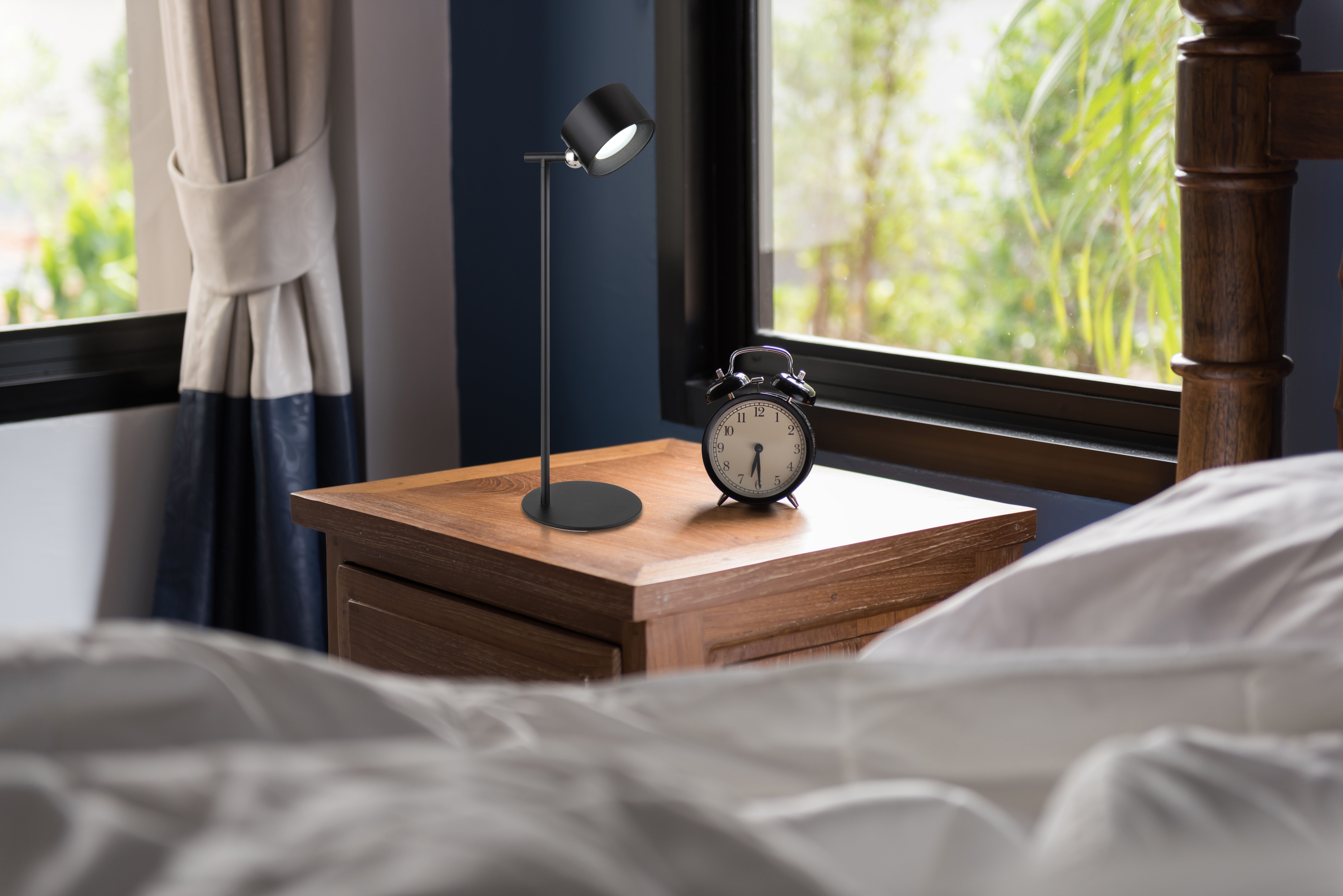 GLOBO LIGHTING Tischleuchte JORJE, Memoryfunktion, LED fest integriert, warmweiß - kaltweiß, Tischlampe Nachttischlampe Deko-Tischleuchte Schlafzimmer