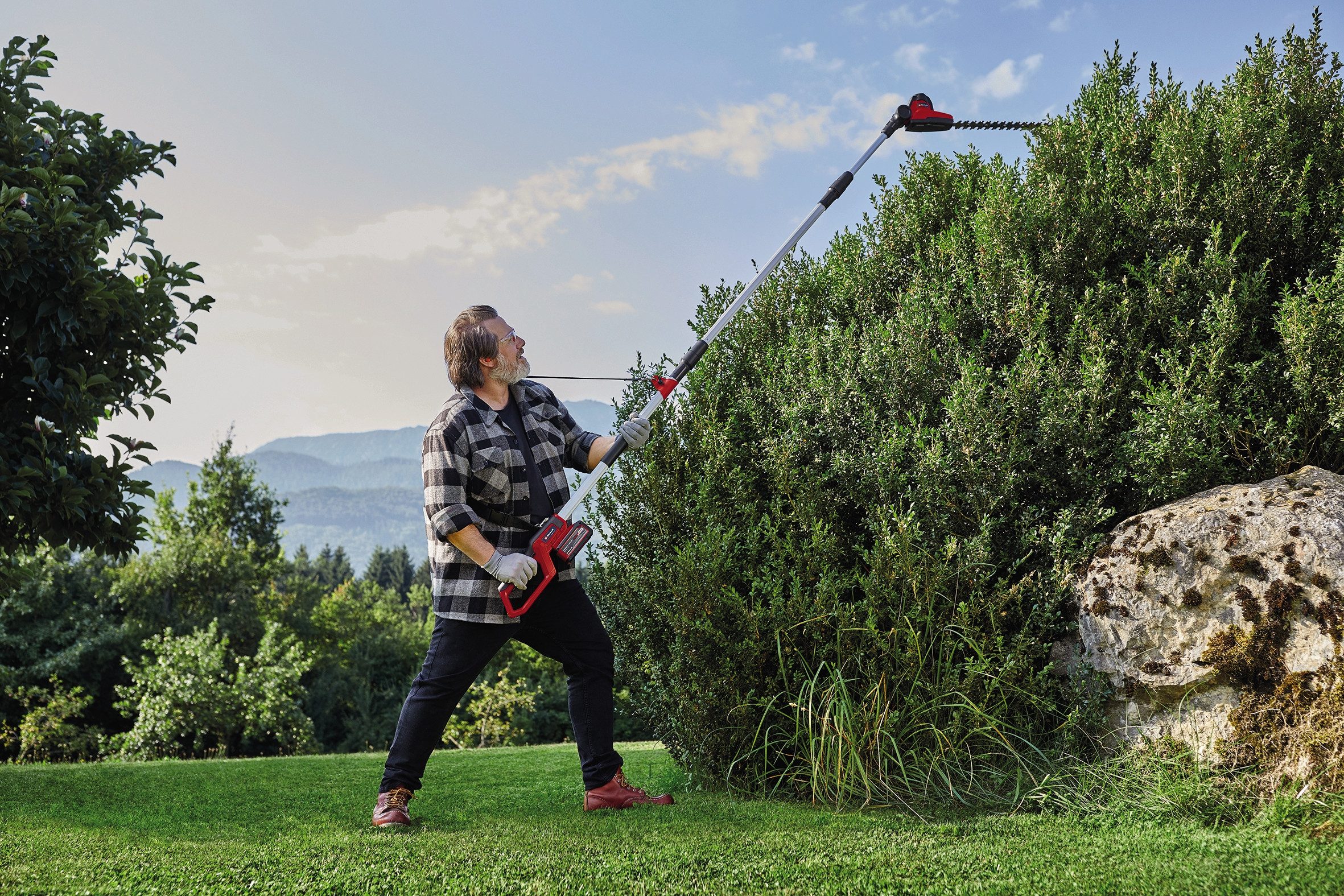 Einhell Power X-Change Akku-Teleskop-Heckenschere GC-HH 18/45 Li T-Solo günstig online kaufen