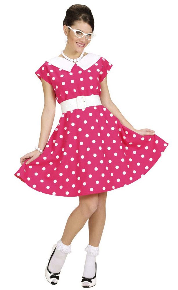 Widmann S.r.l. Kostüm Fifties Kostüm für Damen - Pink