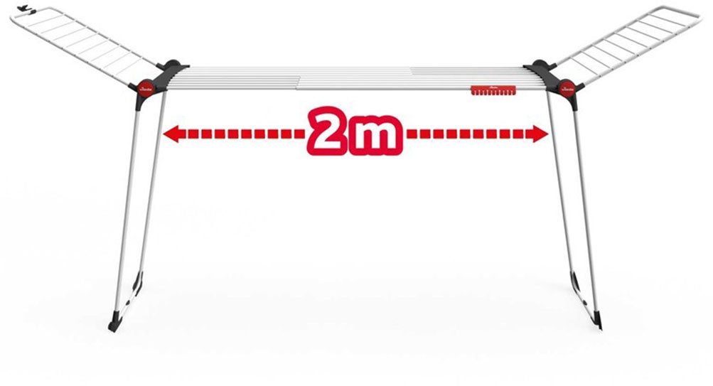 Vileda Wäscheständer Vileda INFINITY Flex, Ausziehbar auf 304 cm - für große Wäschestücke