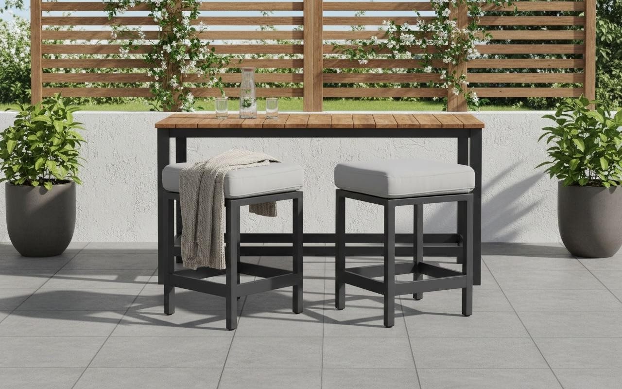 Xlmoebel Hocker Set aus 2 stabilen Hockern für Küche, Esszimmer oder Lounge (2-teilig, 2 St., 2x Hocker), Made in Europa