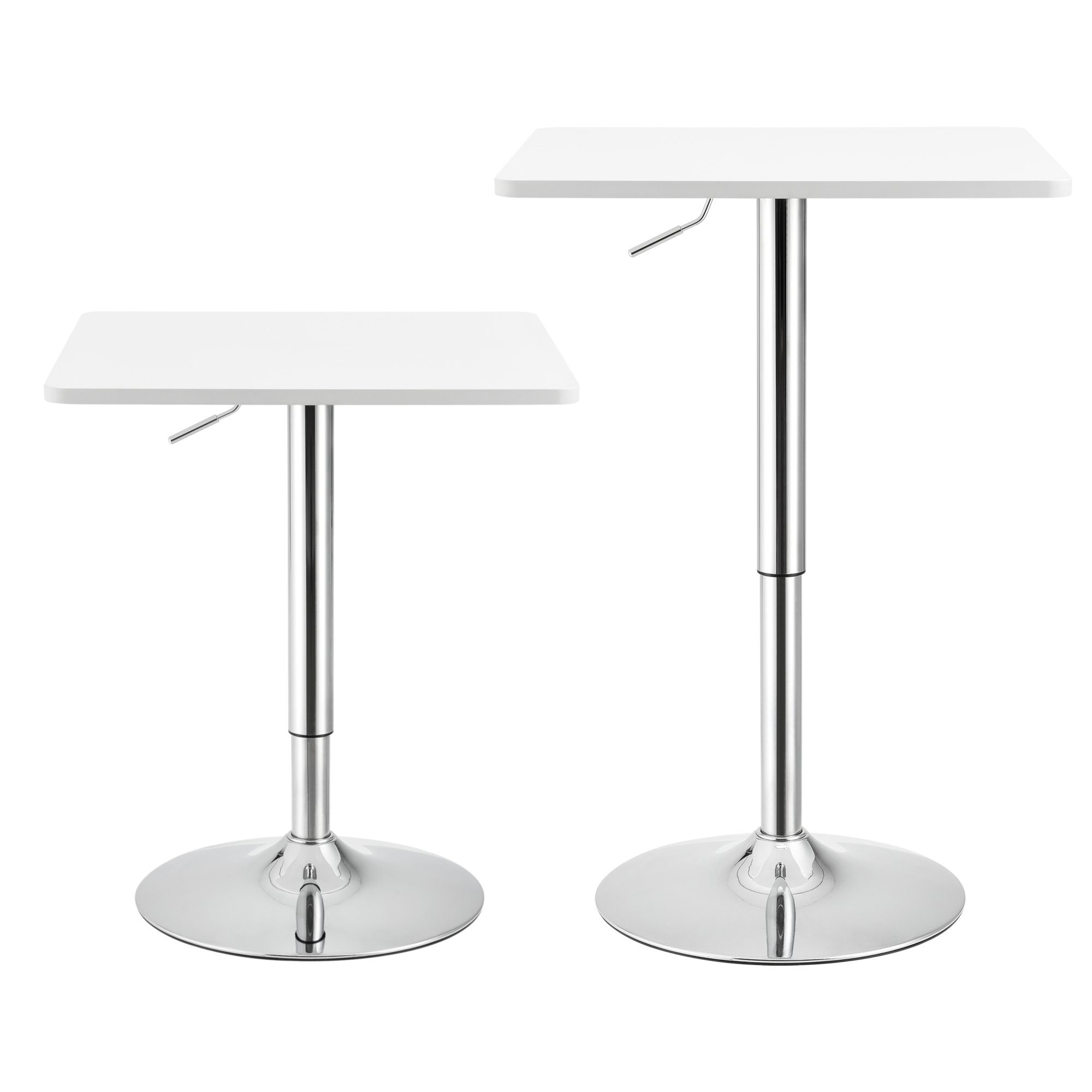 en.casa Bartisch, »Swansea« Bartisch Küchentisch höhenverstellbar weiß