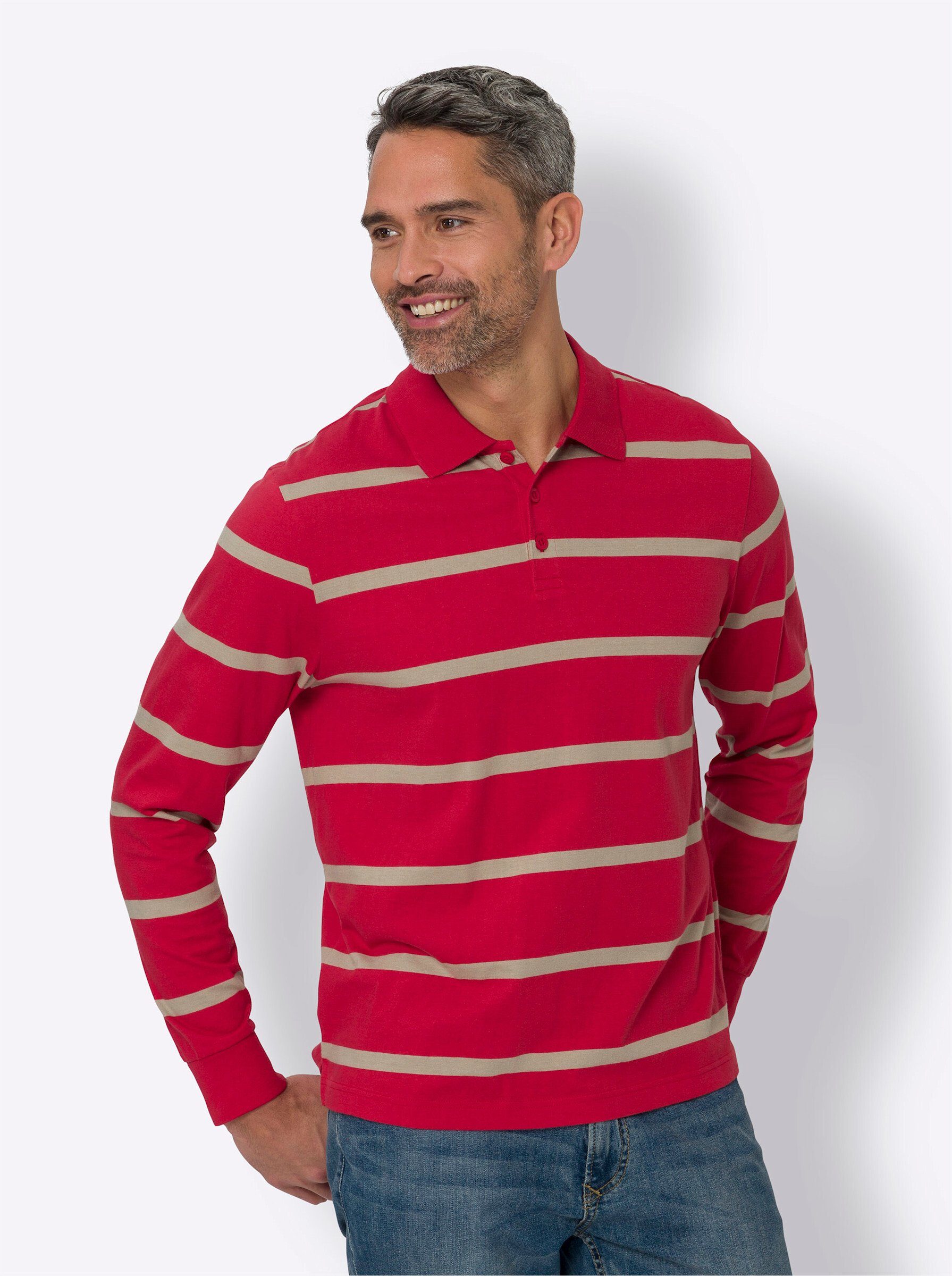 Sieh an! T-Shirt erdbeere-sesam-geringelt
