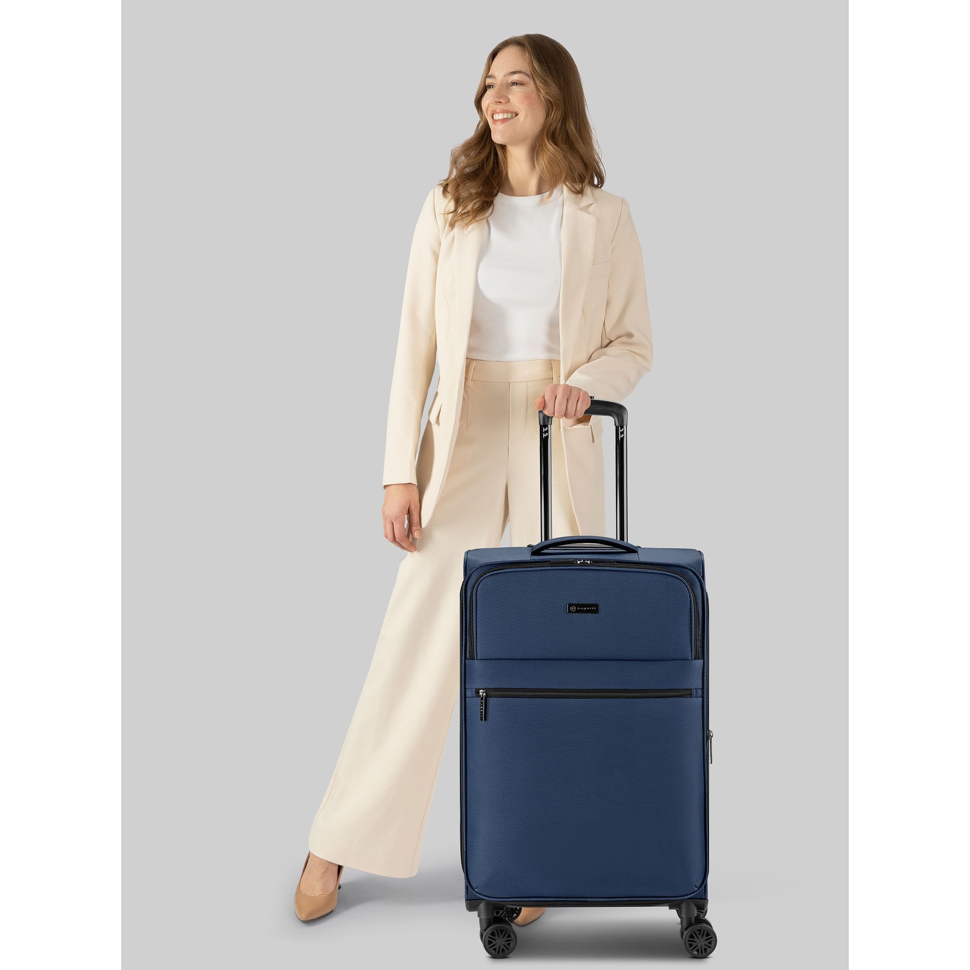 bugatti Weichgepäck-Trolley Valencia Soft, 4 Rollen, Polyester günstig online kaufen