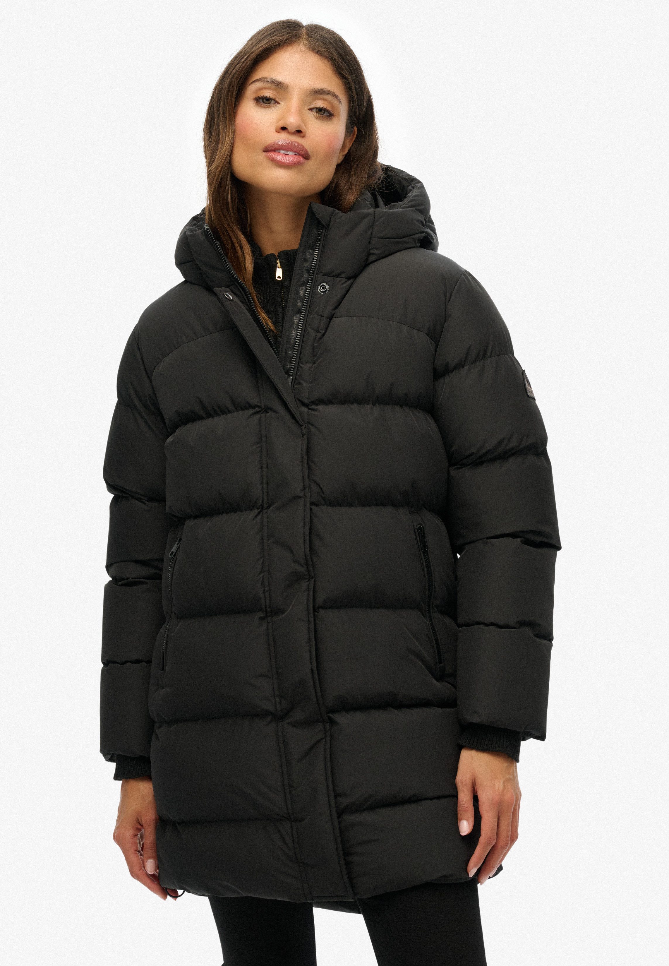Superdry Steppjacke HOODED SPORTS PUFFER MID JKT günstig online kaufen