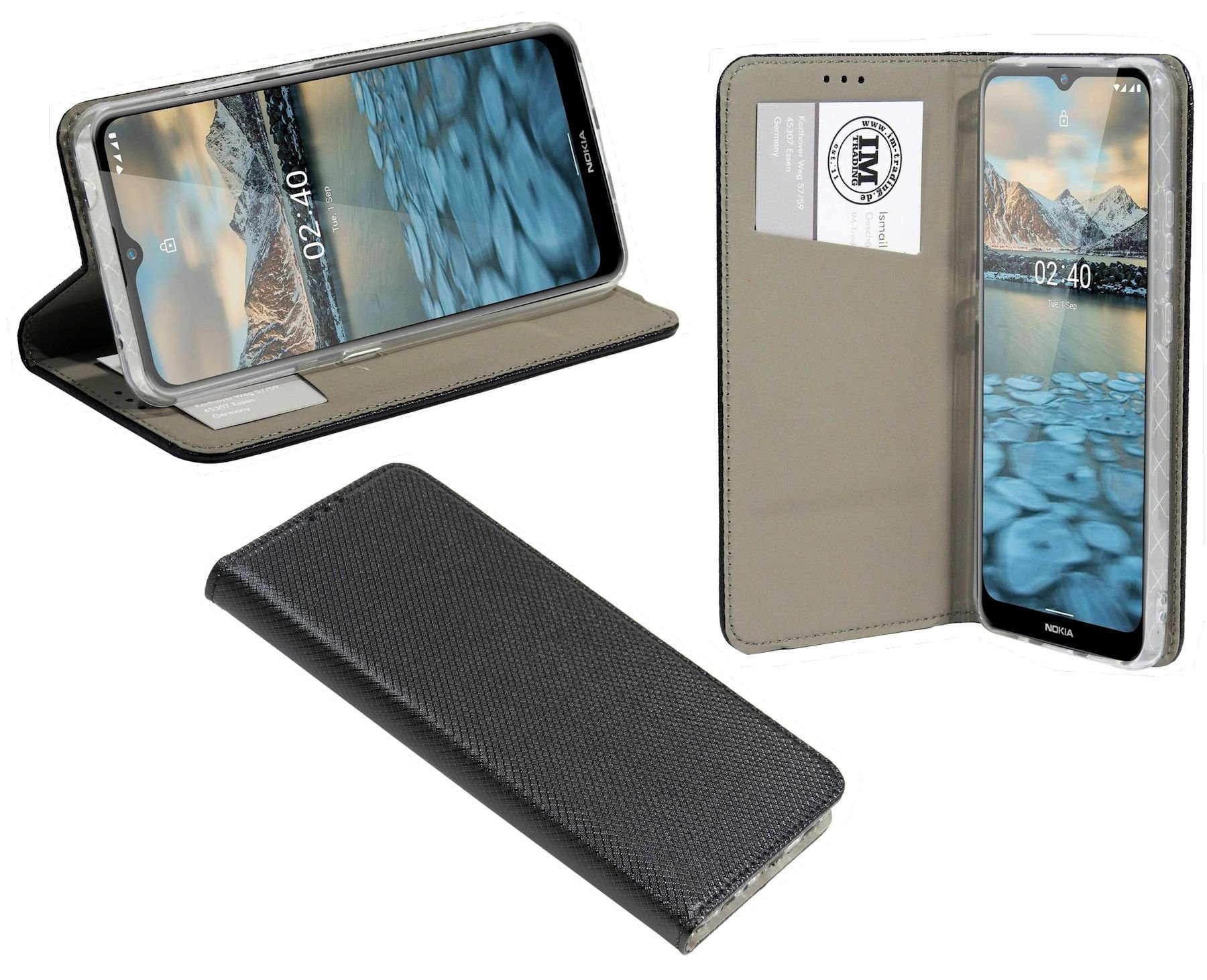 cofi1453 Handyhülle cofi1453® Buch Tasche "Smart" kompatibel mit NOKIA 2.4 Handy Hülle Etu