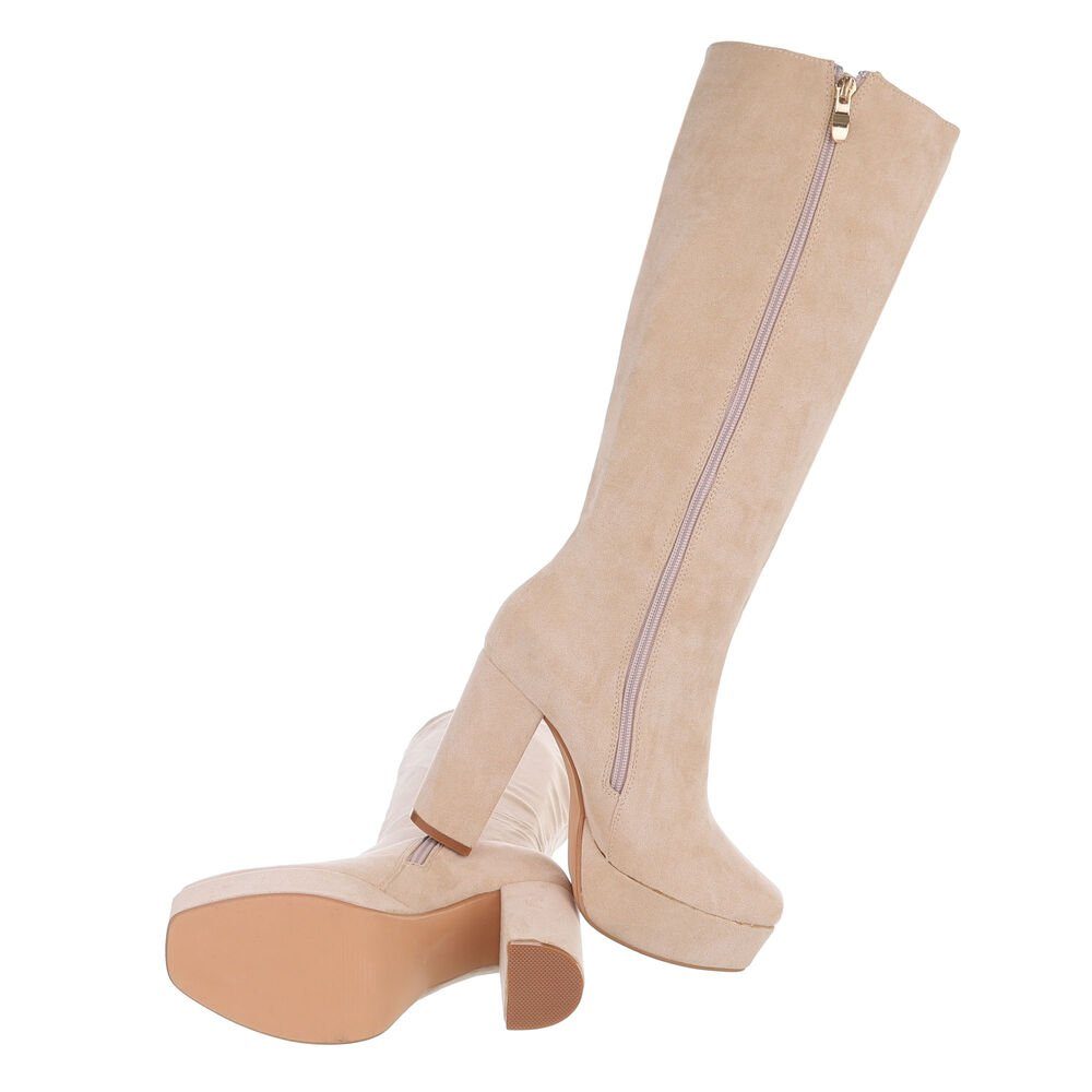Ital-Design Damen Elegant Plateaustiefel (85255574) Blockabsatz günstig online kaufen