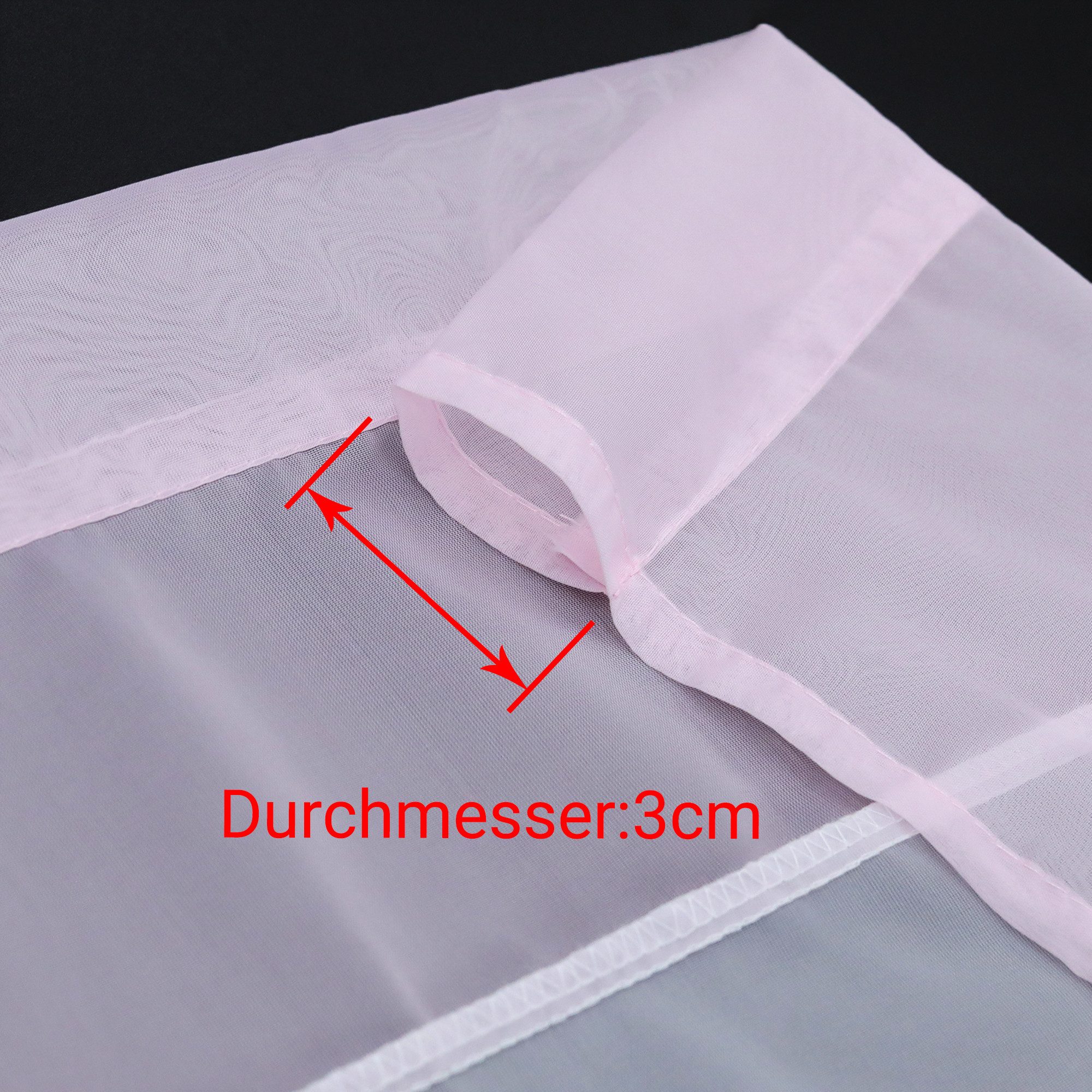 Joyswahl Raffrollo, mit Stangendurchzug, Raffgardine mit Tunnelzug, Bändchenrollo mit Schmetterling Bestickt