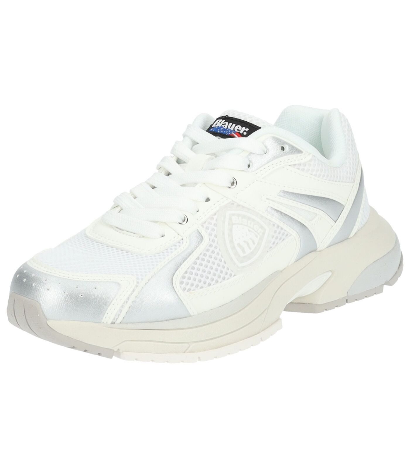 Blauer Sneaker Lederimitat/Textil Sneaker