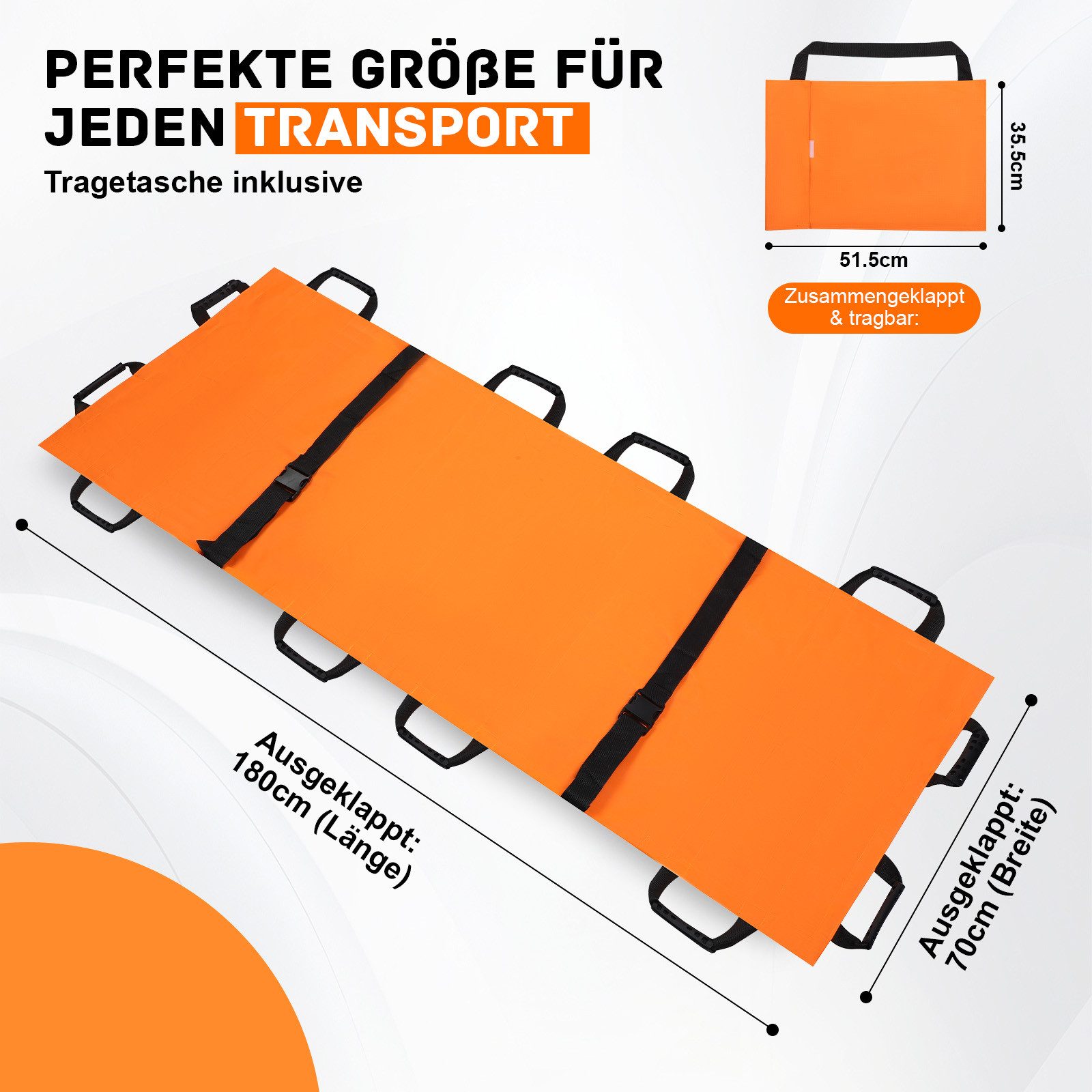 JOYOLEDER Erste-Hilfe-Set Transfertuch Rutschtuch, Rettungstuch Pflege zum Bewegen und Heben von, (Patienten, Gleittuch für Bettlägerige, Tragetuch Patiententransfer), Bergetuch, Umbettung Liftertuch, Notfall Rettungstrage