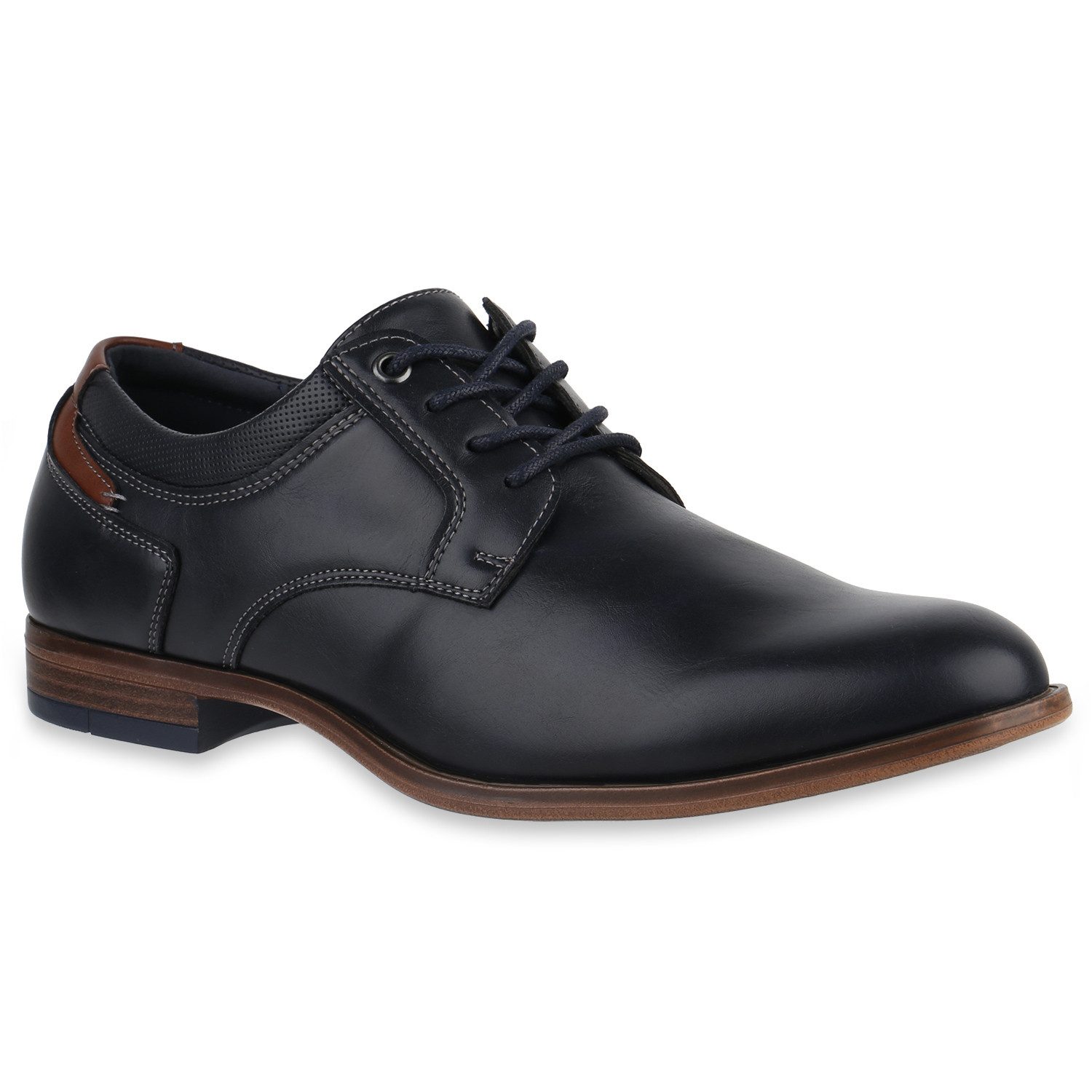 VAN HILL 841877 Budapester Herren Klassische Schnürer Elegant Business Holz günstig online kaufen