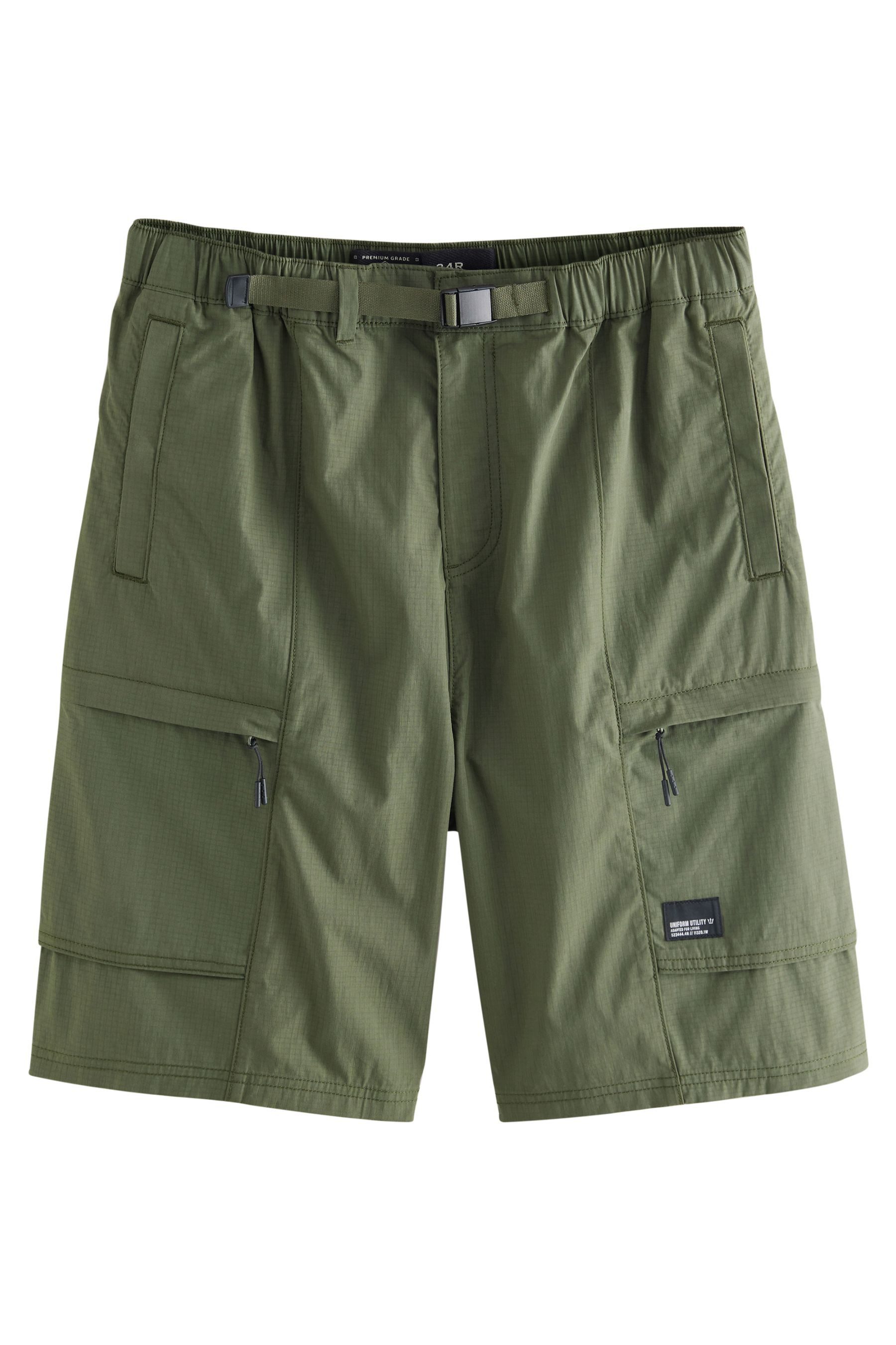 Next Cargoshorts Leichte Cargo-Shorts mit Gürtel (1-tlg)