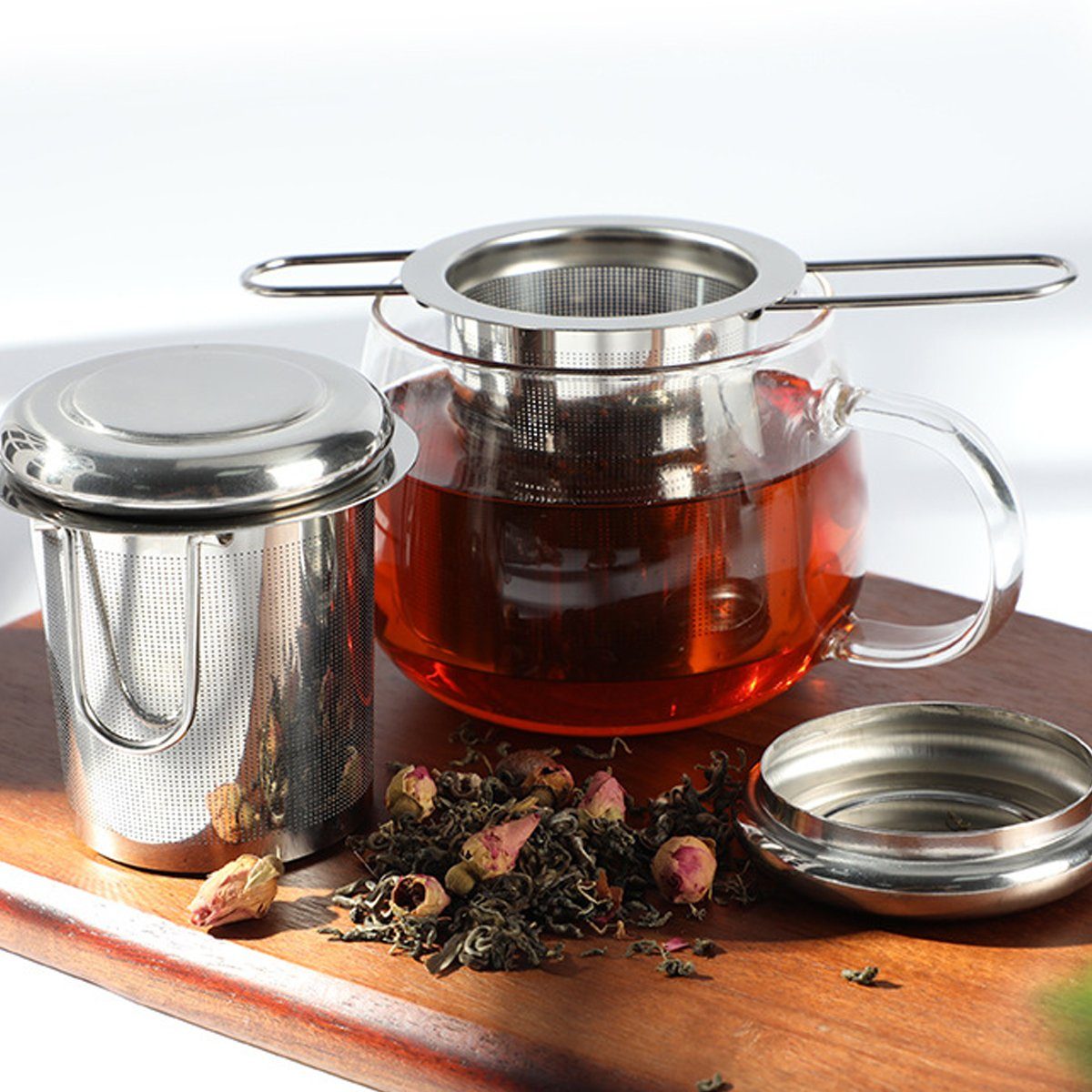 Jormftte Teesieb Losen zu (set, Teesieb für Teefilter reinigen Tasse, 1), für Leicht Tee,Edelstahl