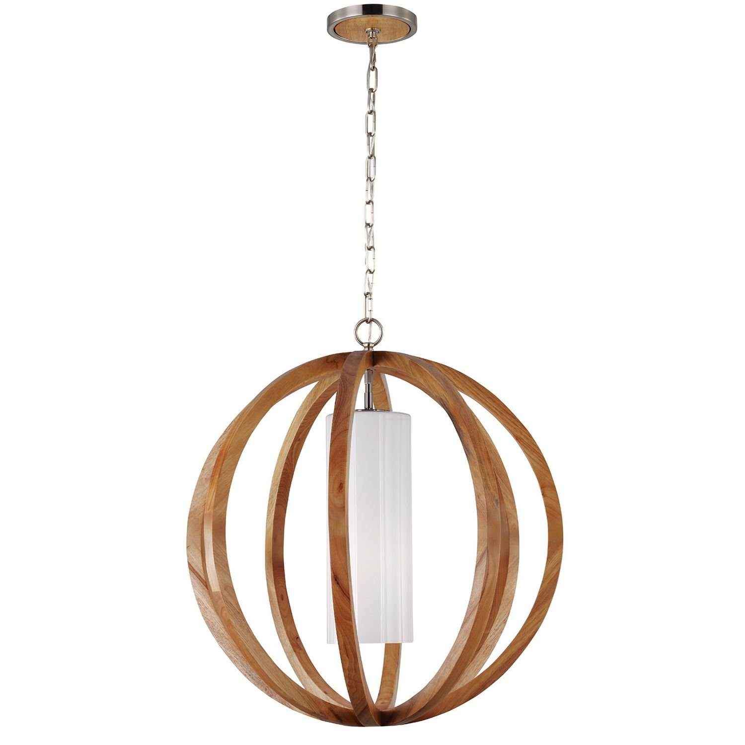 Licht-Erlebnisse Pendelleuchte ARBARO, ohne Leuchtmittel, Hängelampe Natur E27 Holz Modern Hängeleuchte Esszimmer Esstisch