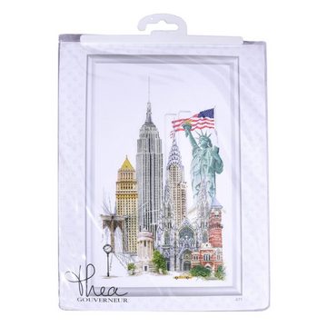 Thea Gouverneur Kreativset Thea Gouverneur Kreuzstich Stickpackung "New York Aida", Zählmuster, 5, (embroidery kit by Marussia)
