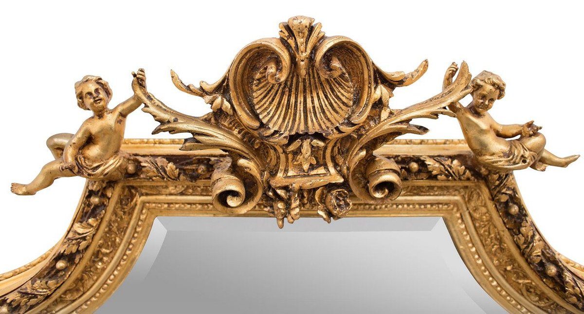 Spiegel Stil Barockspiegel x cm Möbel - Antik Gold mit Casa 100 Wandspiegel Barock Padrino Engelsfiguren H. 175